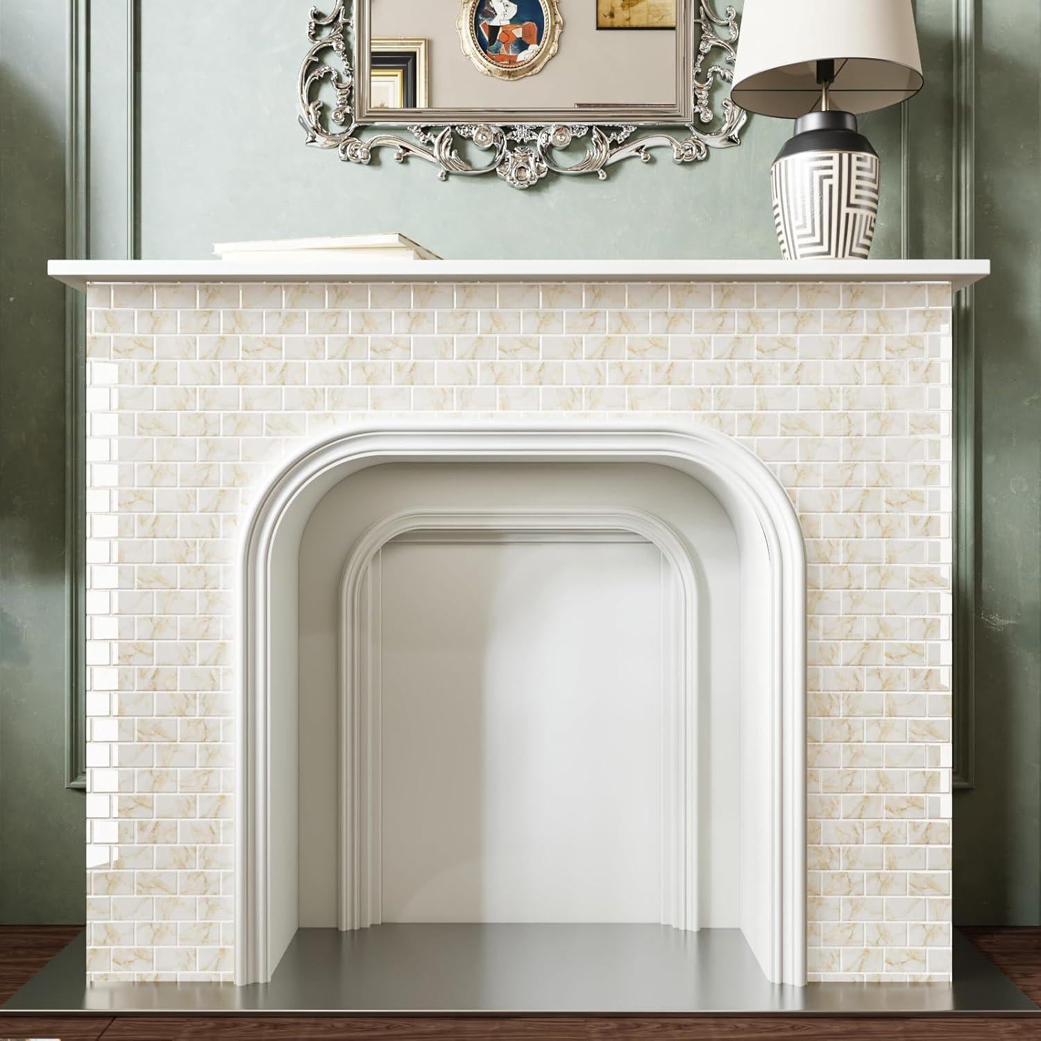 Azulejos Autoadhesivos CRE8TIVE Mármol Amarillo 30.48x30.48cm