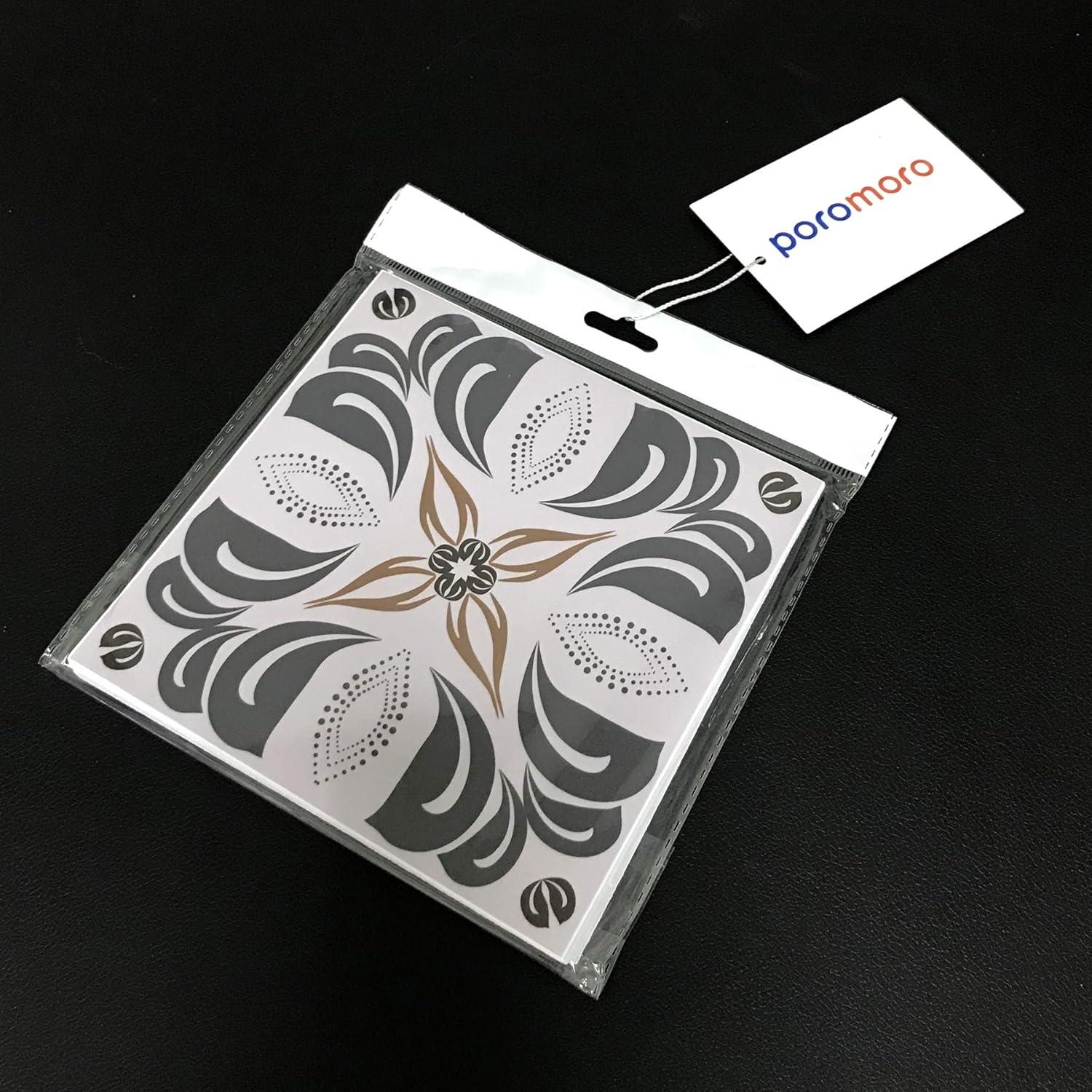 Azulejo Autoadhesivo Tradicional Poromoro 15x15cm Juego de 16