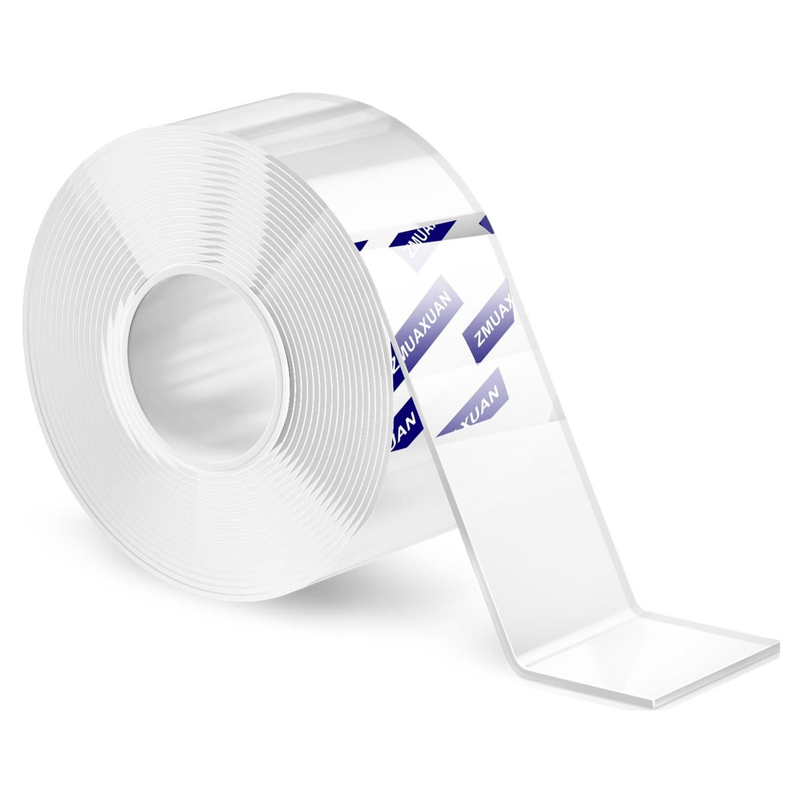 Cinta Adhesiva Doble Cara ZMUAXUAN 3m Reutilizable Transparente