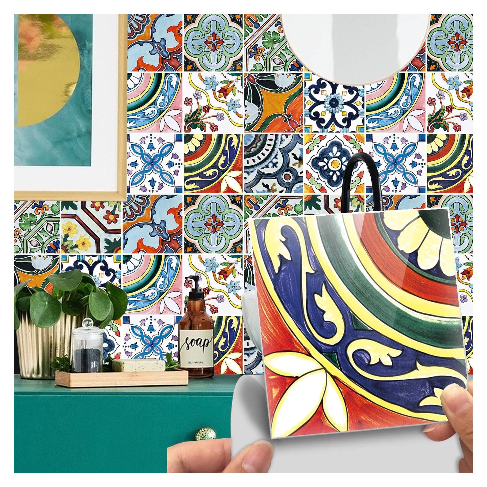 Calcomanías de Azulejos Heimerdinger 12 Piezas 15x15cm Multi