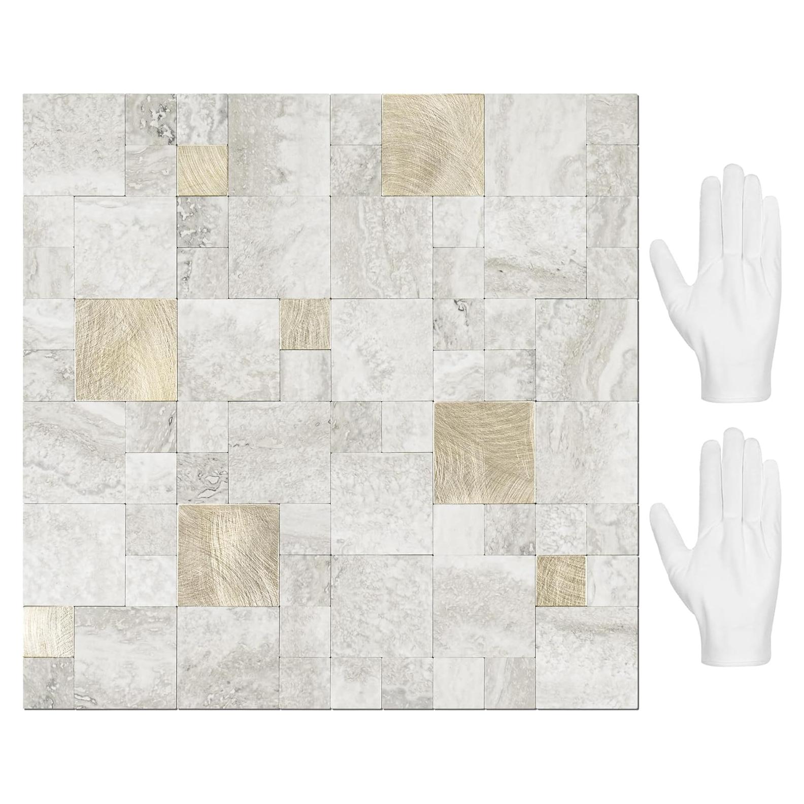 Azulejos Autoadhesivos STICKGOO 30x30 cm Beige - 10 Hojas