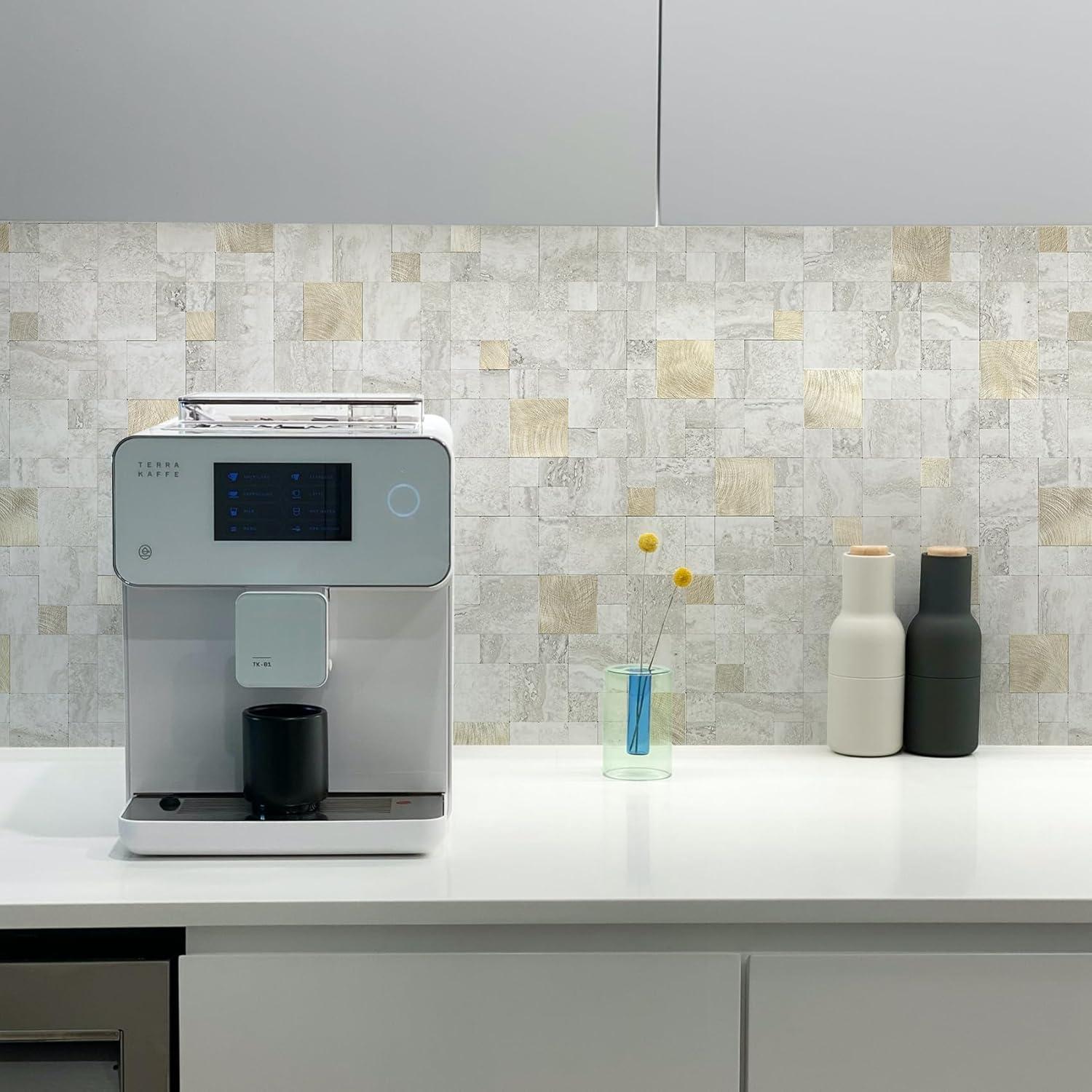 Azulejos Autoadhesivos STICKGOO 30x30 cm Beige - 10 Hojas