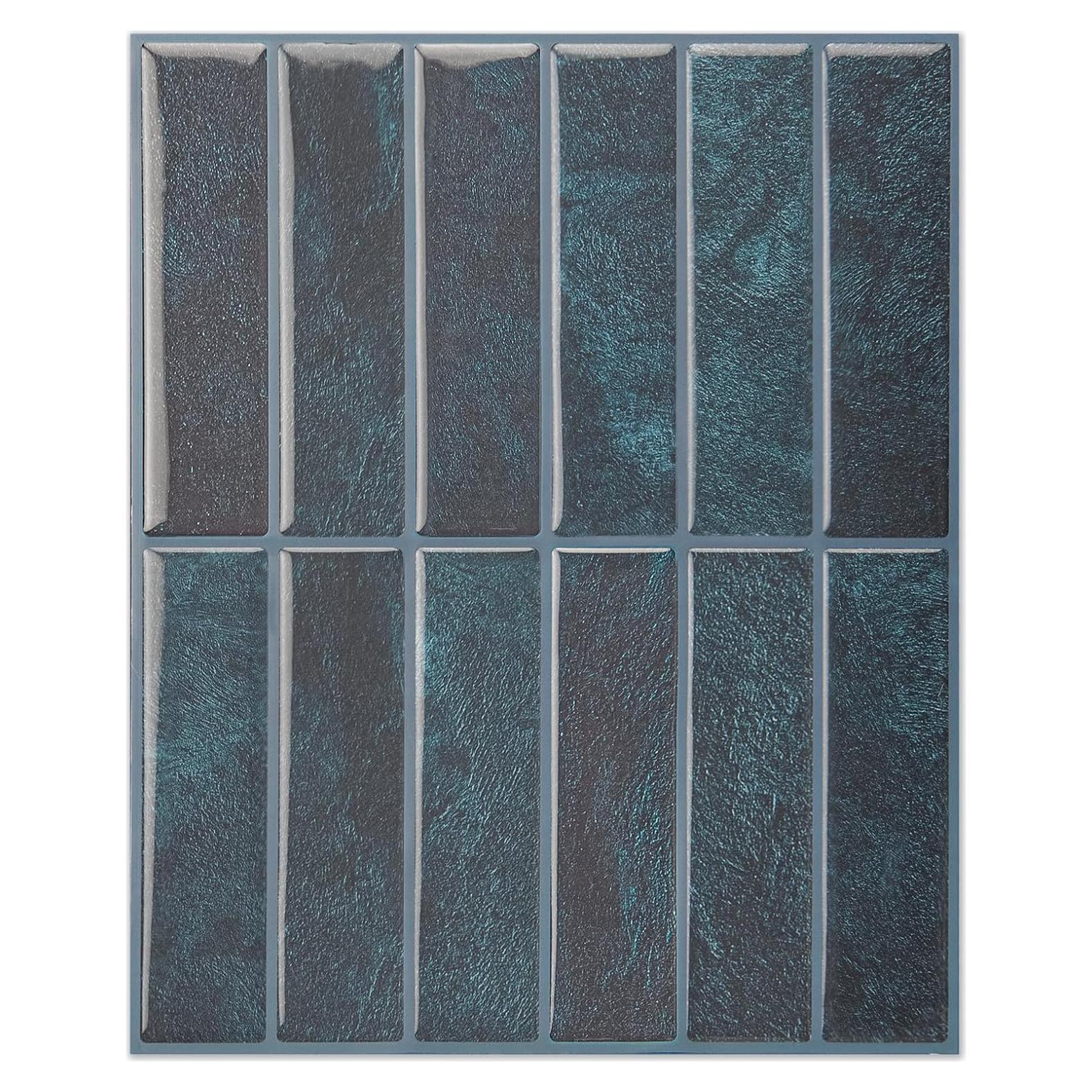 Azulejos Autoadhesivos LONGKING 10 Piezas 29x22.9cm Azul