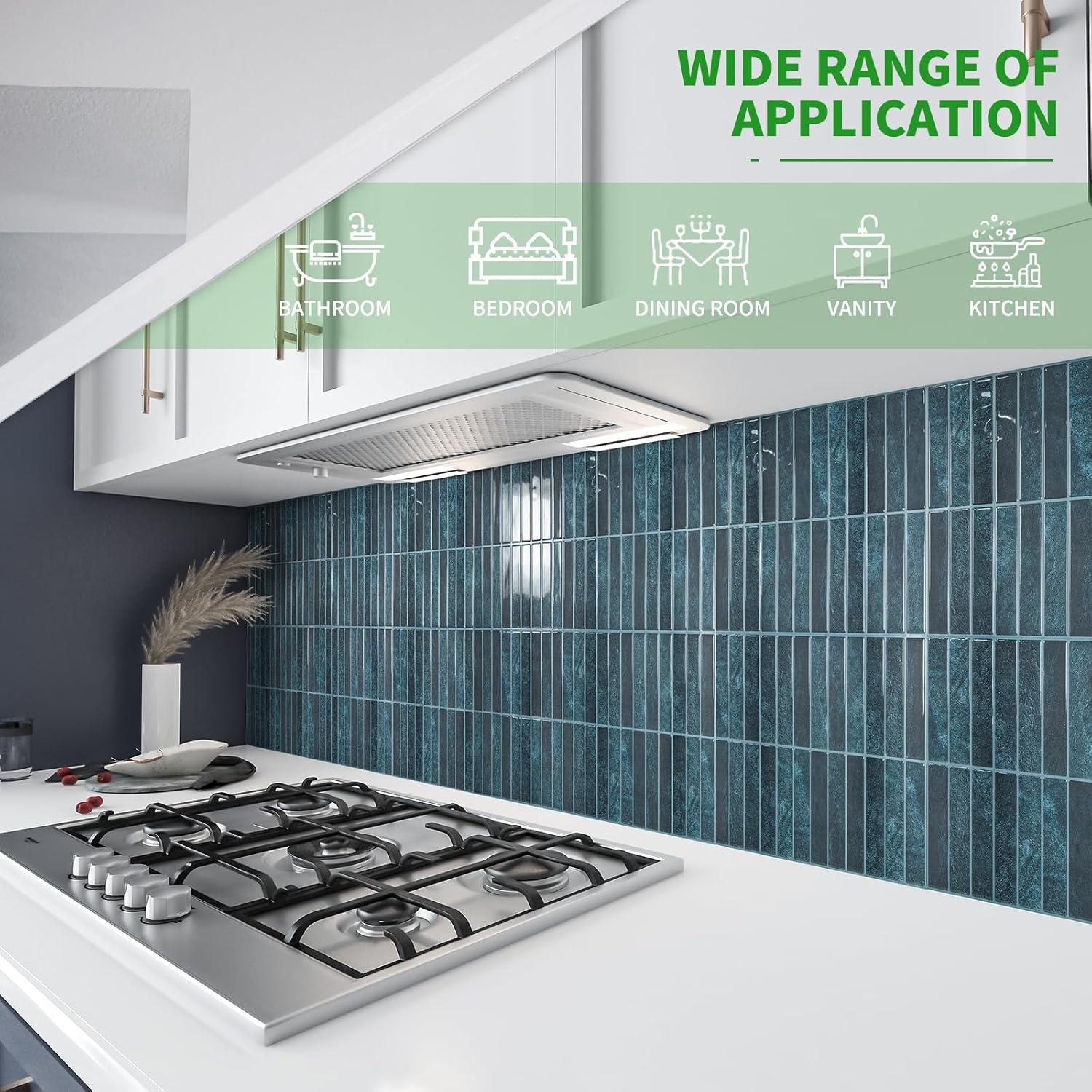 Azulejos Autoadhesivos LONGKING 10 Piezas 29x22.9cm Azul