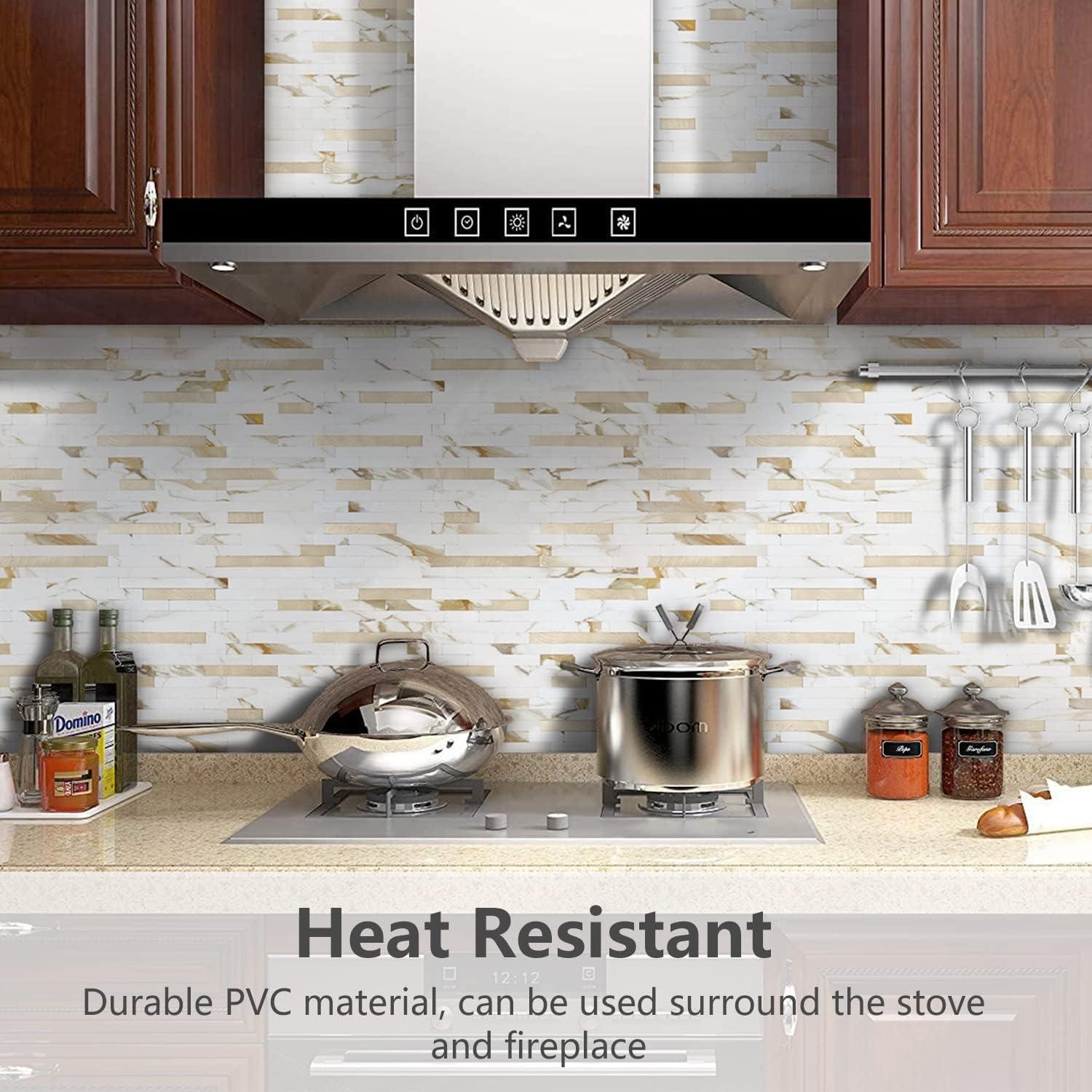 Azulejos Autoadhesivos STICKGOO 10 Hojas Mármol Calacata 0.78 m²