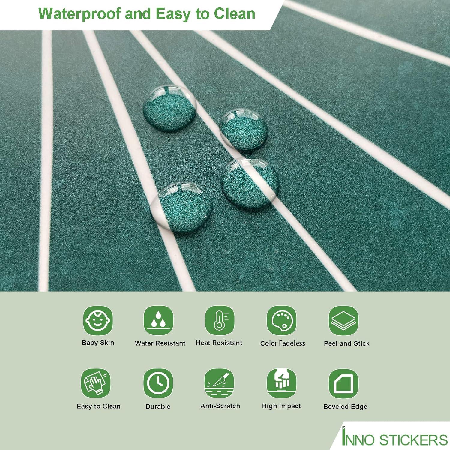 Azulejos Autoadhesivos INNO STICKERS 45 Piezas 15x18 cm Verde Floral