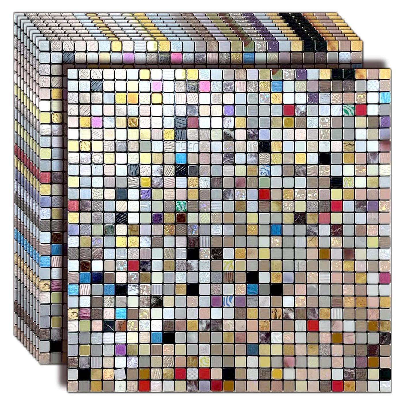 Azulejos Autoadhesivos Weimeisc 30x30 cm para Cocina y Baño