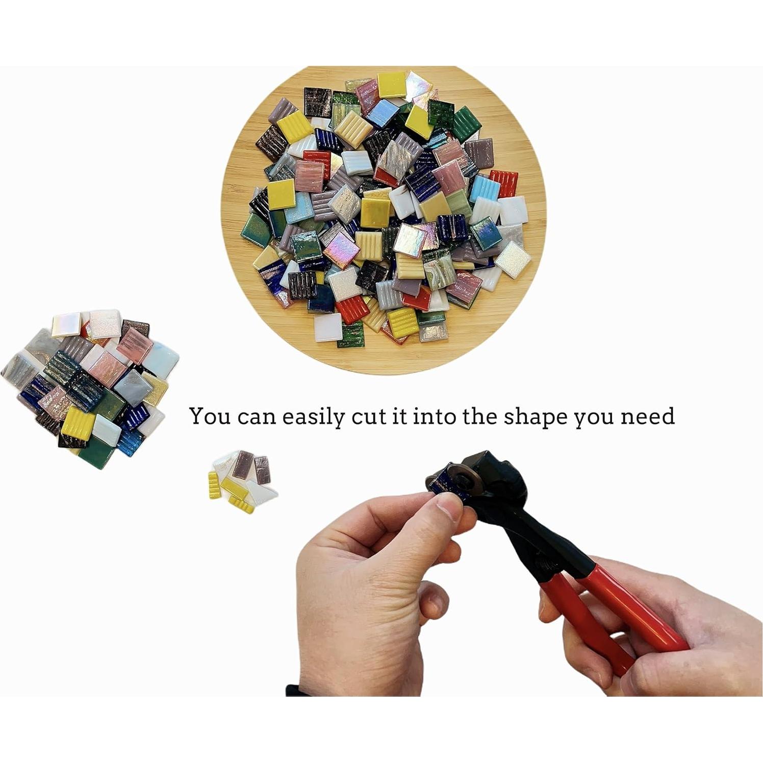 Azulejos de Mosaico de Vidrio SMEIINIK 180 Piezas 20mm