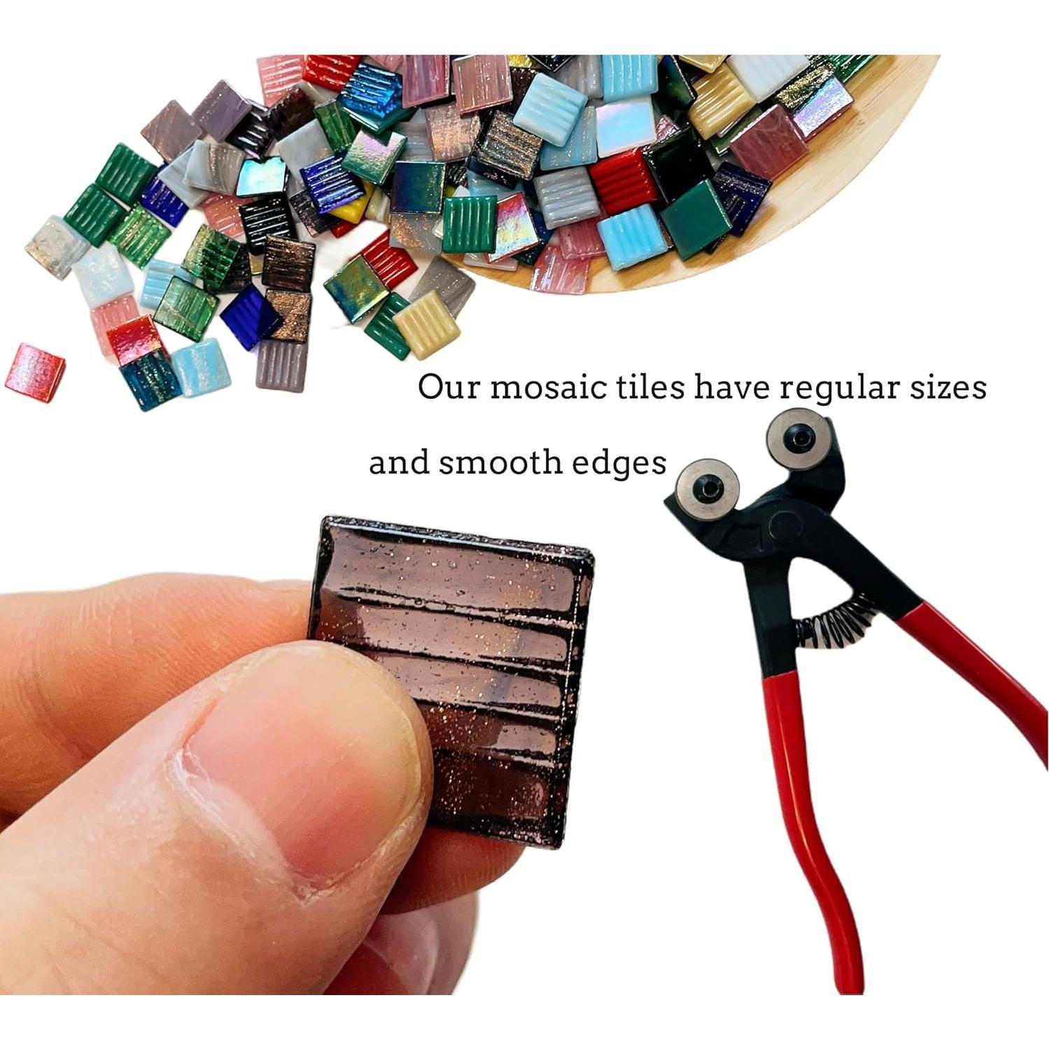 Azulejos de Mosaico de Vidrio SMEIINIK 180 Piezas 20mm