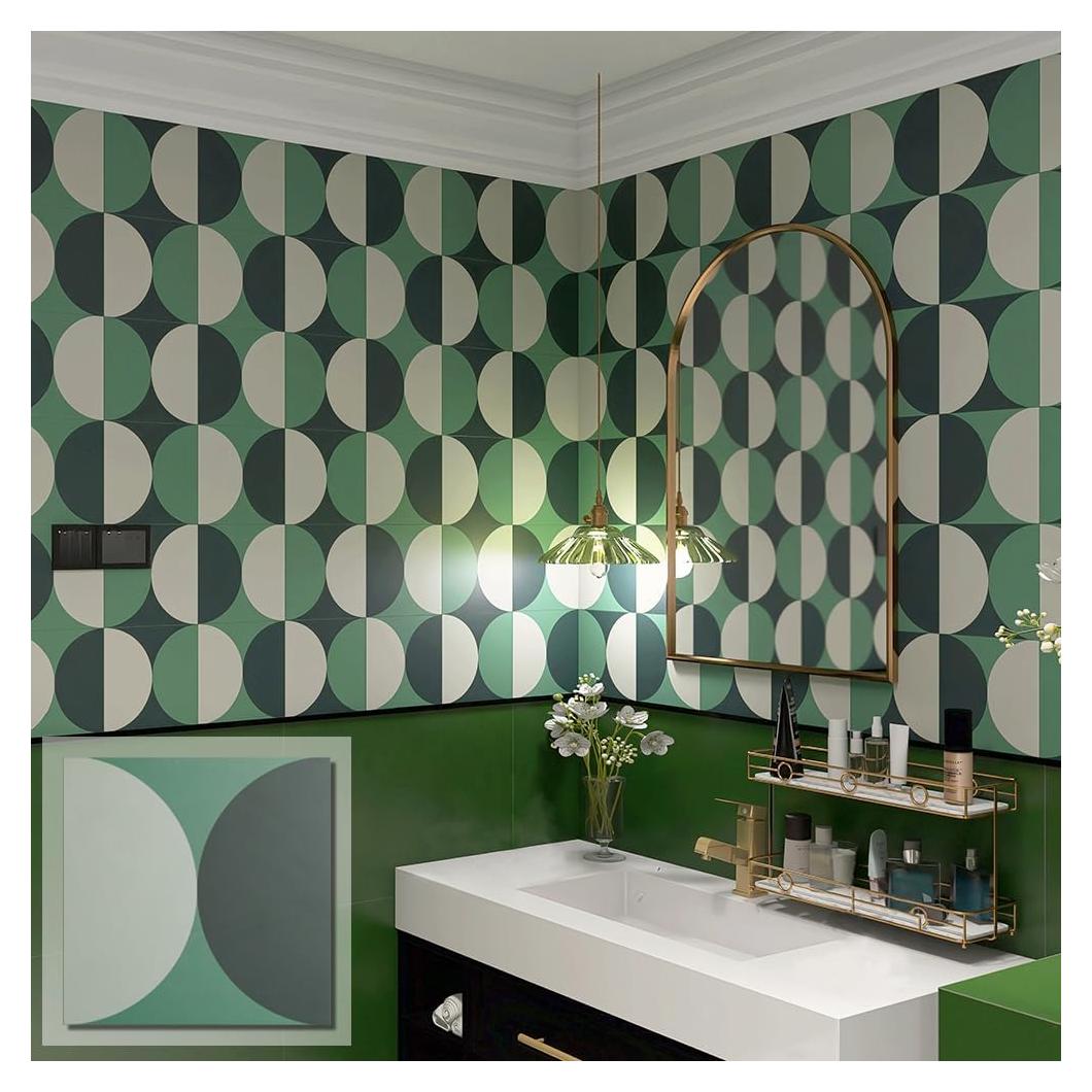 Azulejo Autoadhesivo COLAMO Verde 10 Piezas 19.81cm