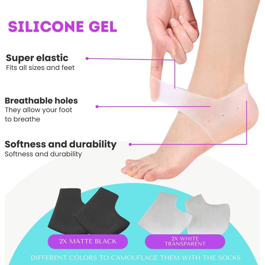 Protectores de Talón de Gel BACK TO ROOTZ - 4 Piezas