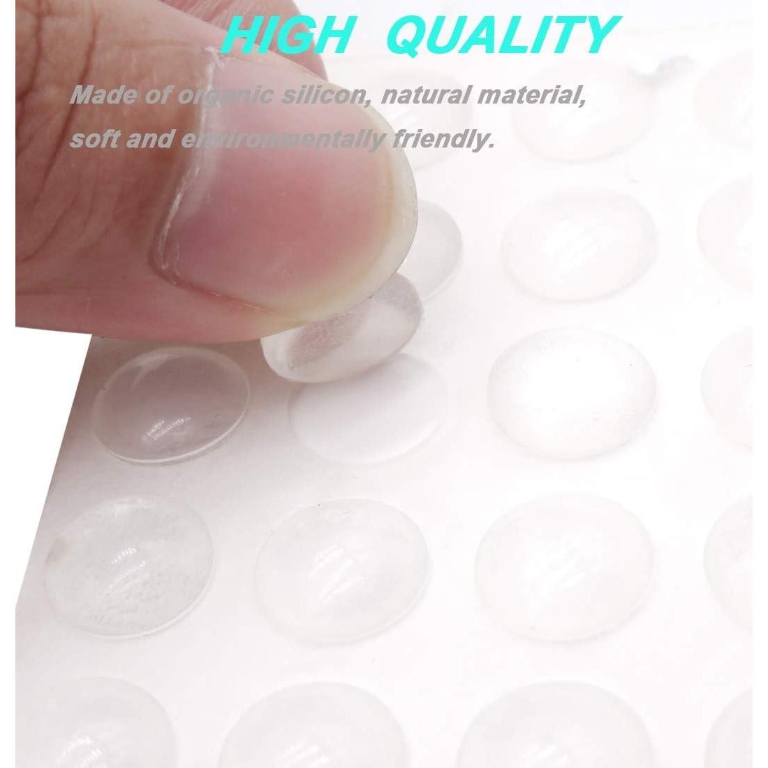 202 Almohadillas Adhesivas Transparentes de Silicona para Muebles