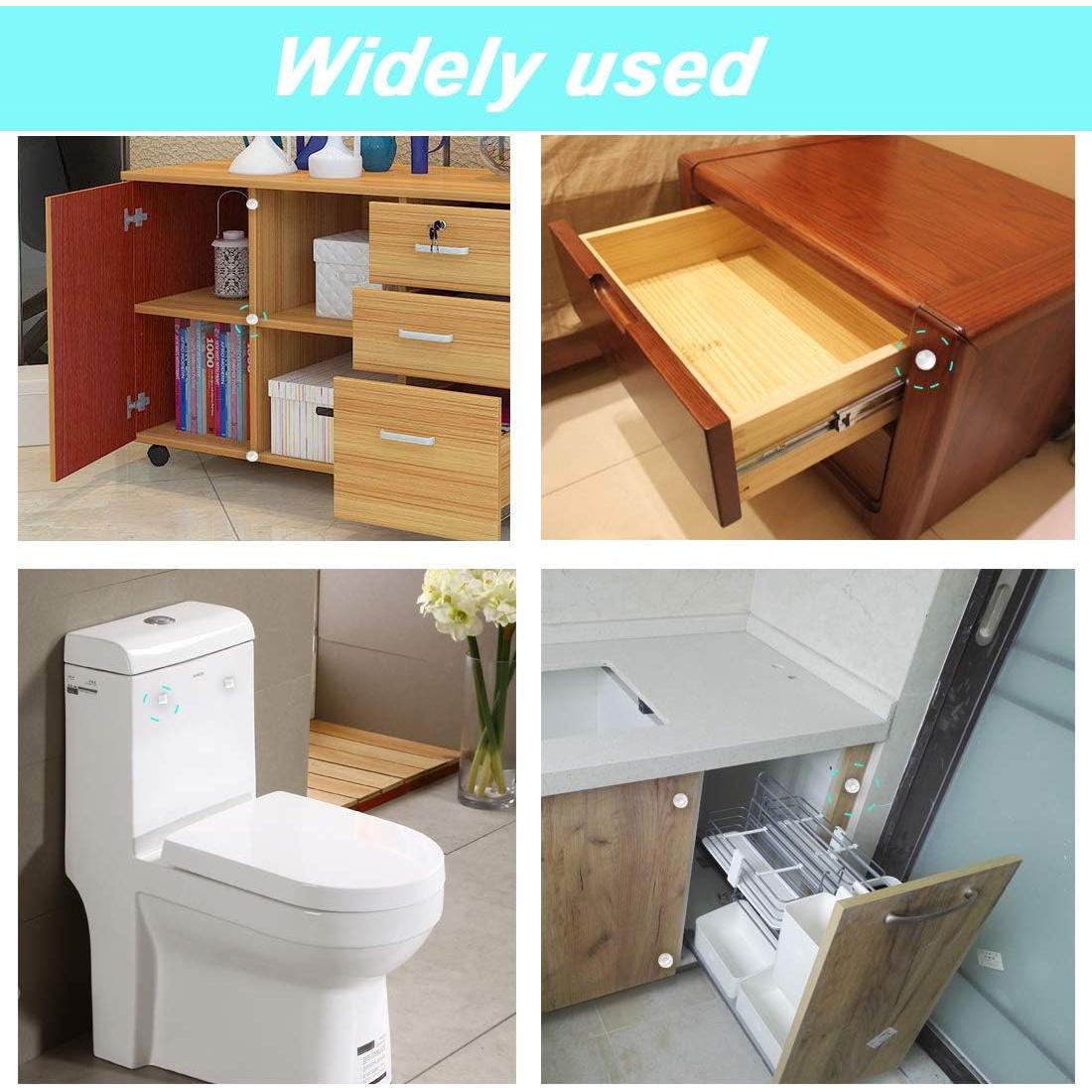 202 Almohadillas Adhesivas Transparentes de Silicona para Muebles