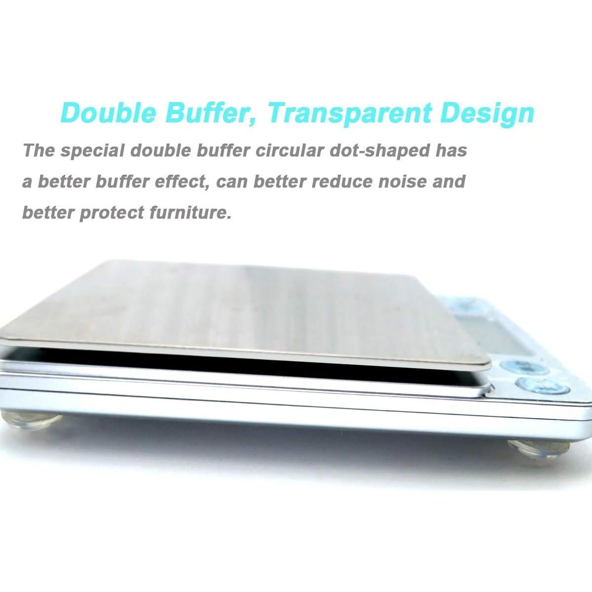 202 Almohadillas Adhesivas Transparentes de Silicona para Muebles