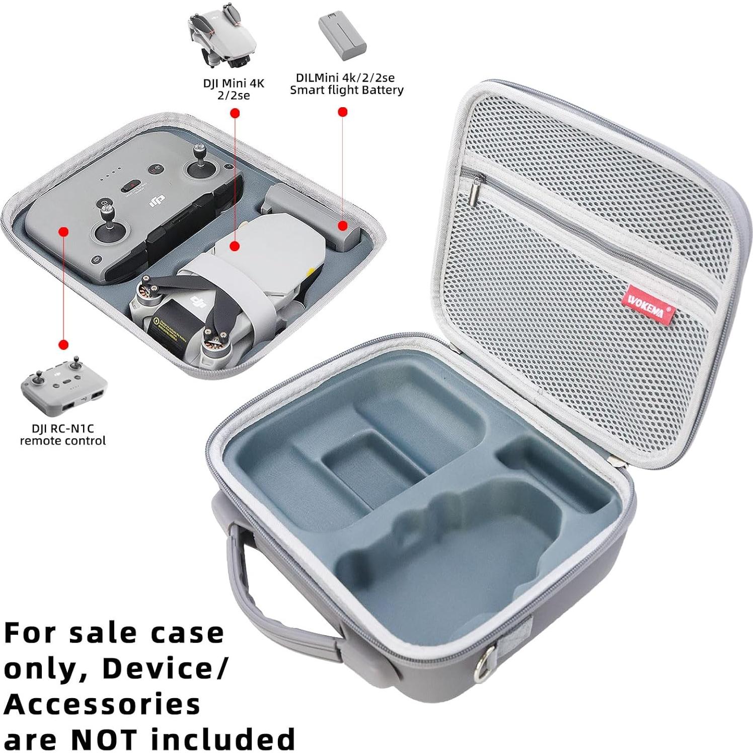 Estuche Protector Duro WOKEMA para Dron DJI Mini 4K/2 SE Gris
