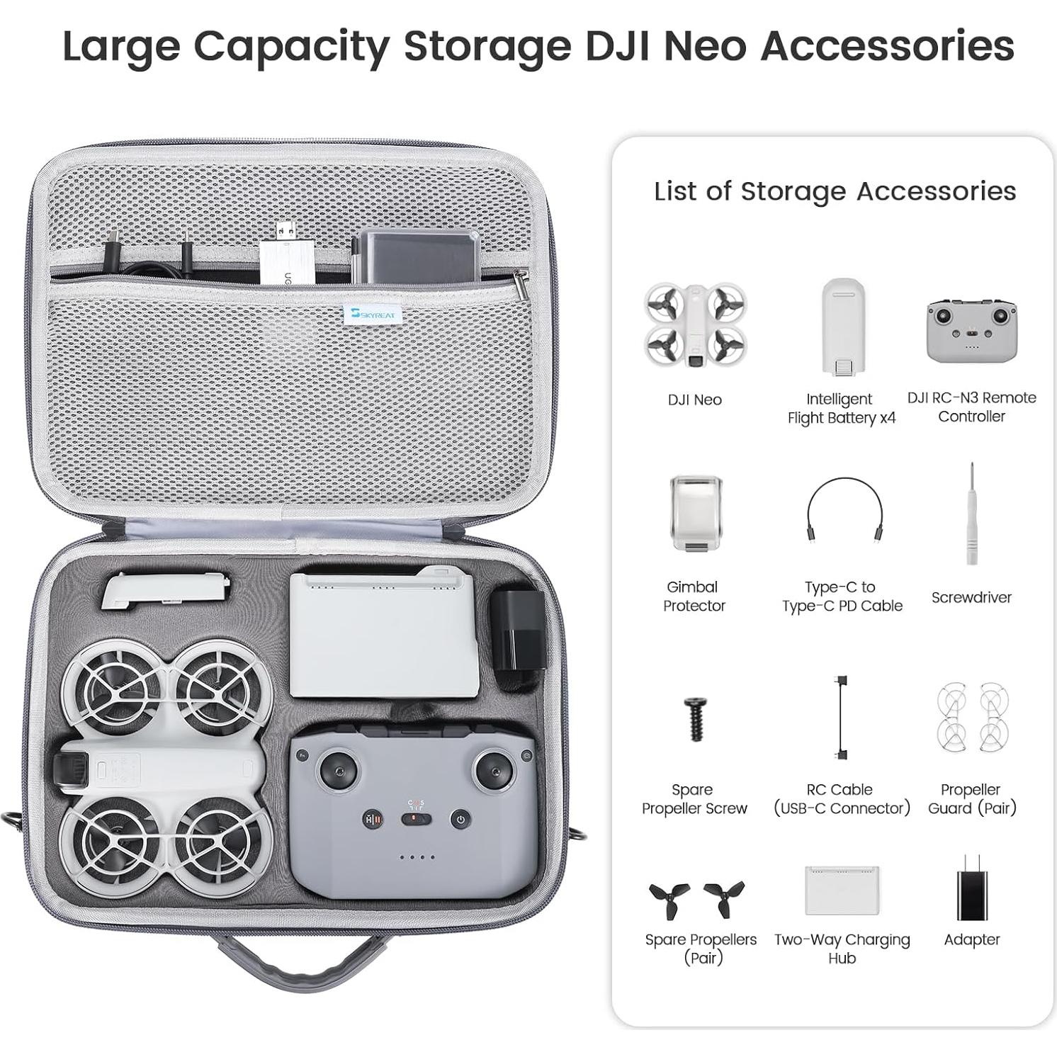 Funda de Almacenamiento Skyreat para Drone DJI Neo Fly More Combo
