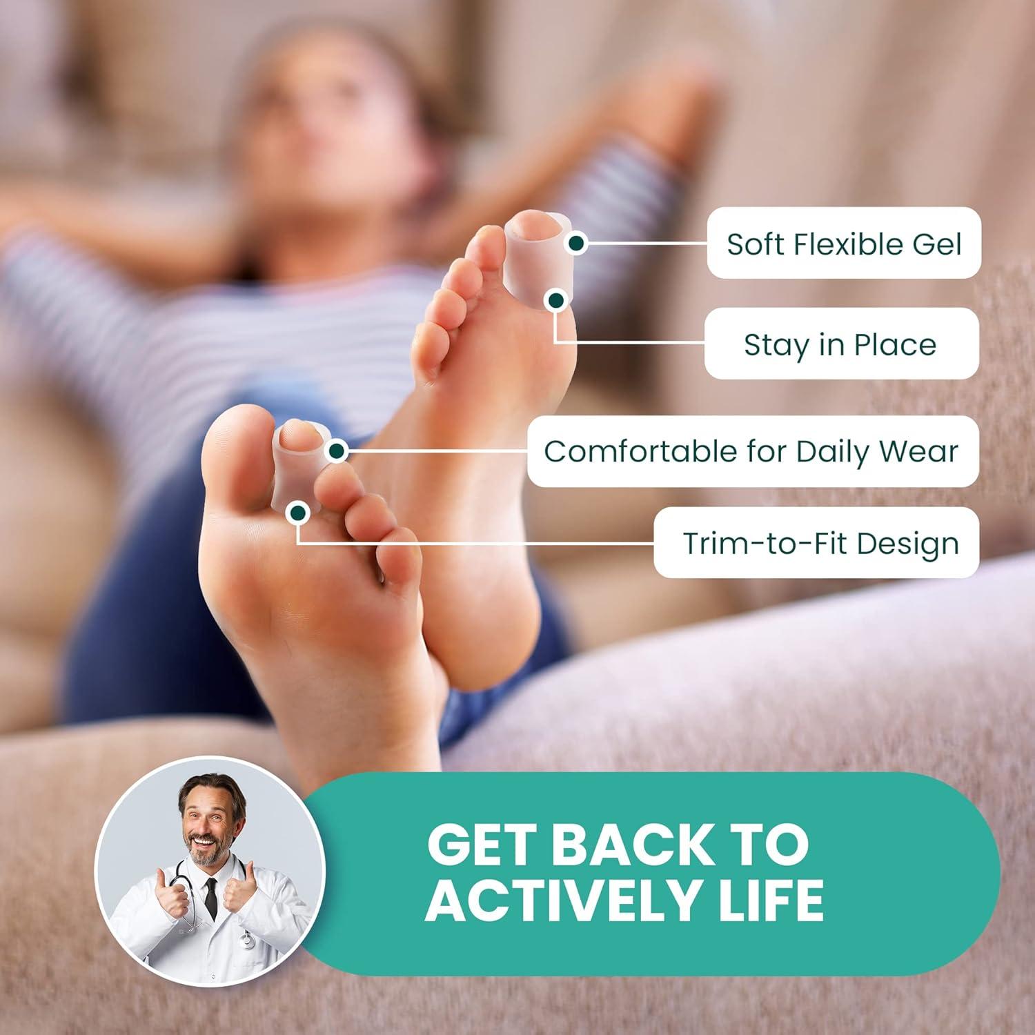 Protectores de Dedos Welnove - 12 Mangas de Silicona con Aloe Vera