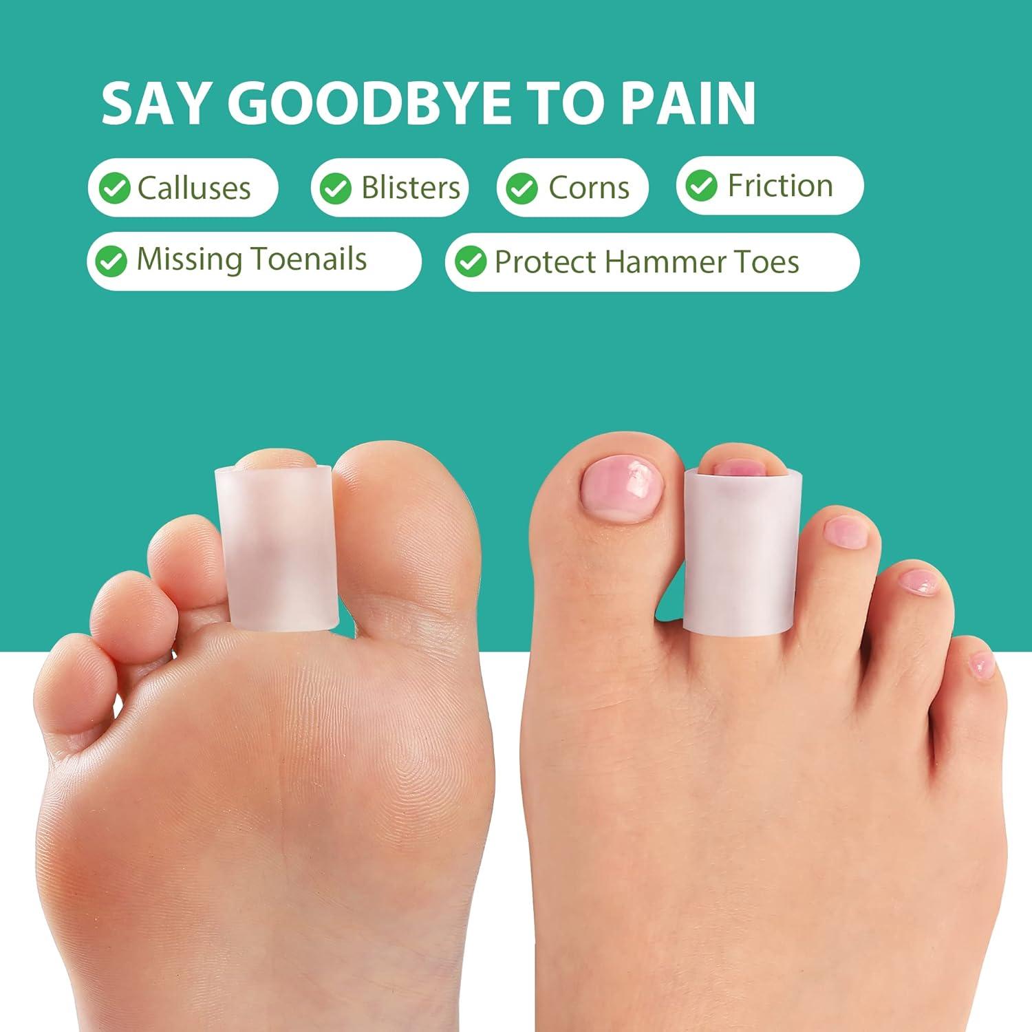 Protectores de Dedos Welnove - 12 Mangas de Silicona con Aloe Vera