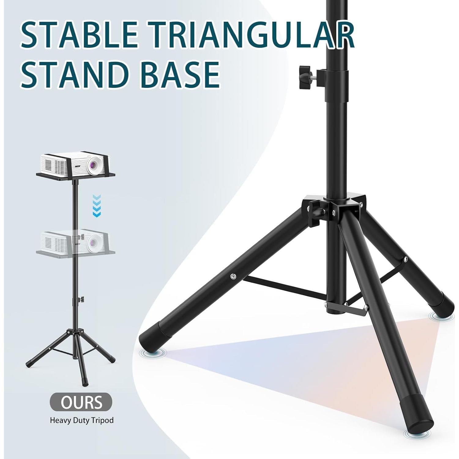 Soporte de Proyector Tripode GLEAM Altura Ajustable 53-89 cm