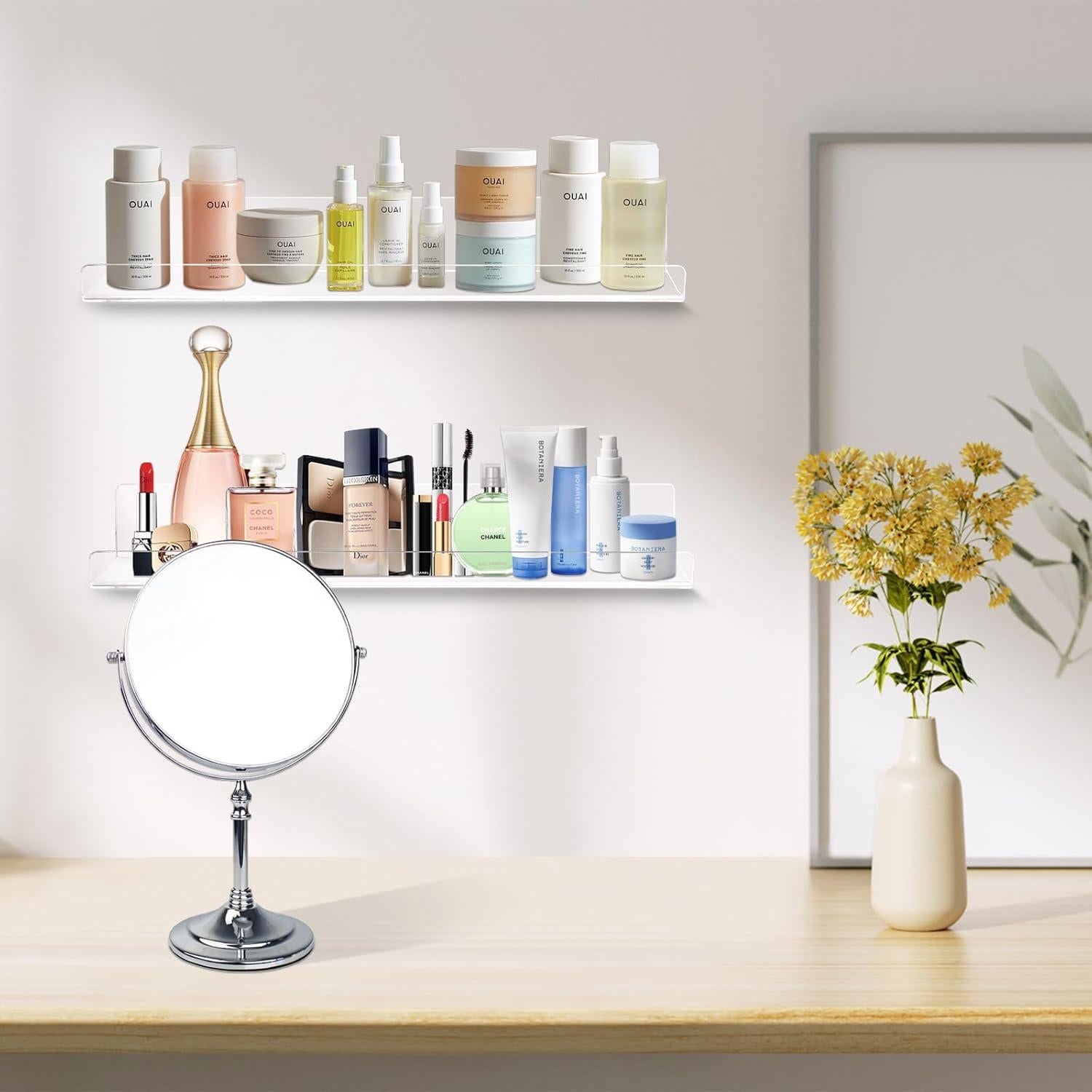 Estanterías Flotantes Acrílicas Dezzer 4 Pack 38x10x5 cm