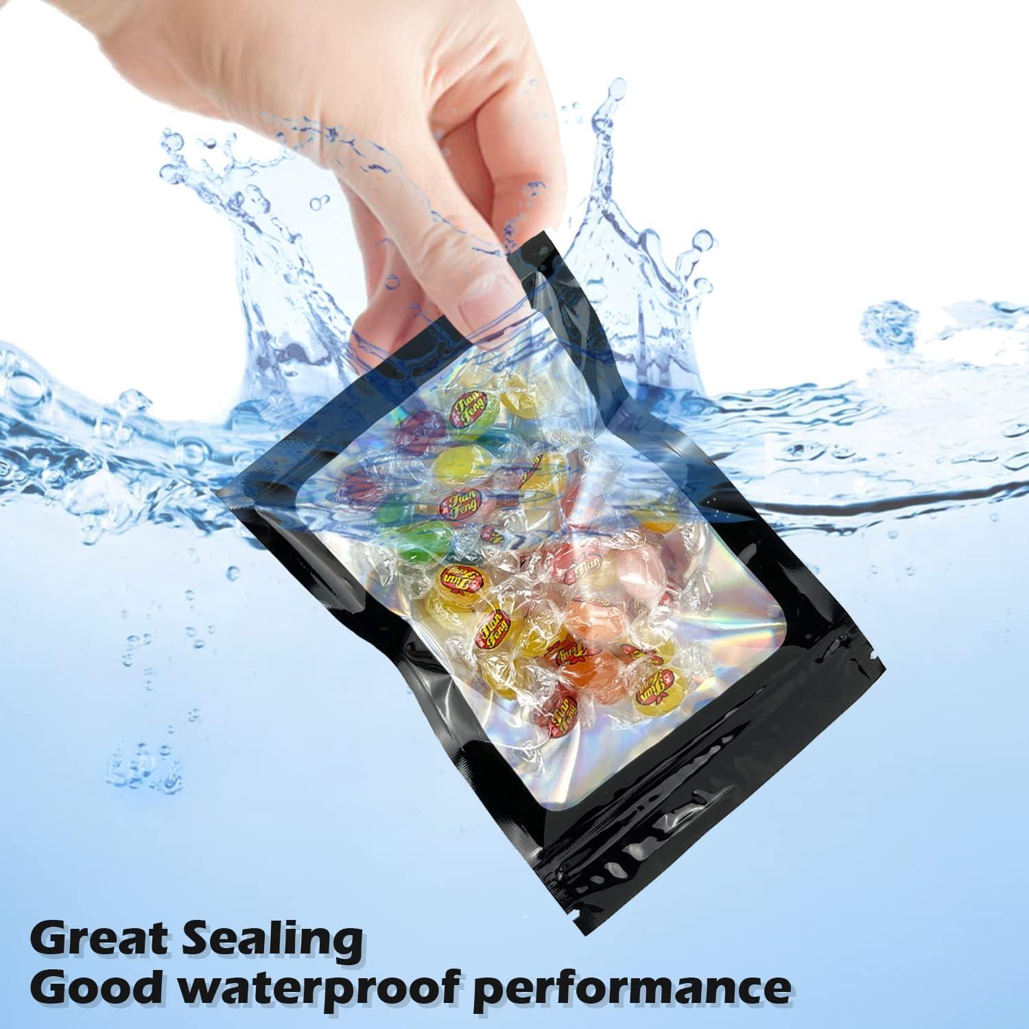 300 Bolsas Holográficas Mylar Arsmat, 3 Tamaños Reutilizables