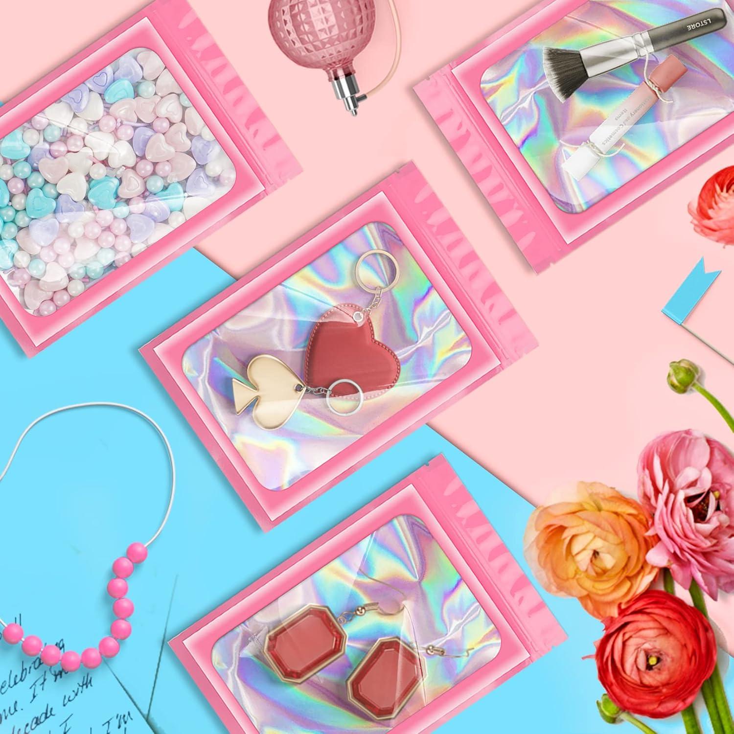 Paquete de 100 Bolsas Holográficas ANZNKU 6.1x9.9cm Resellables