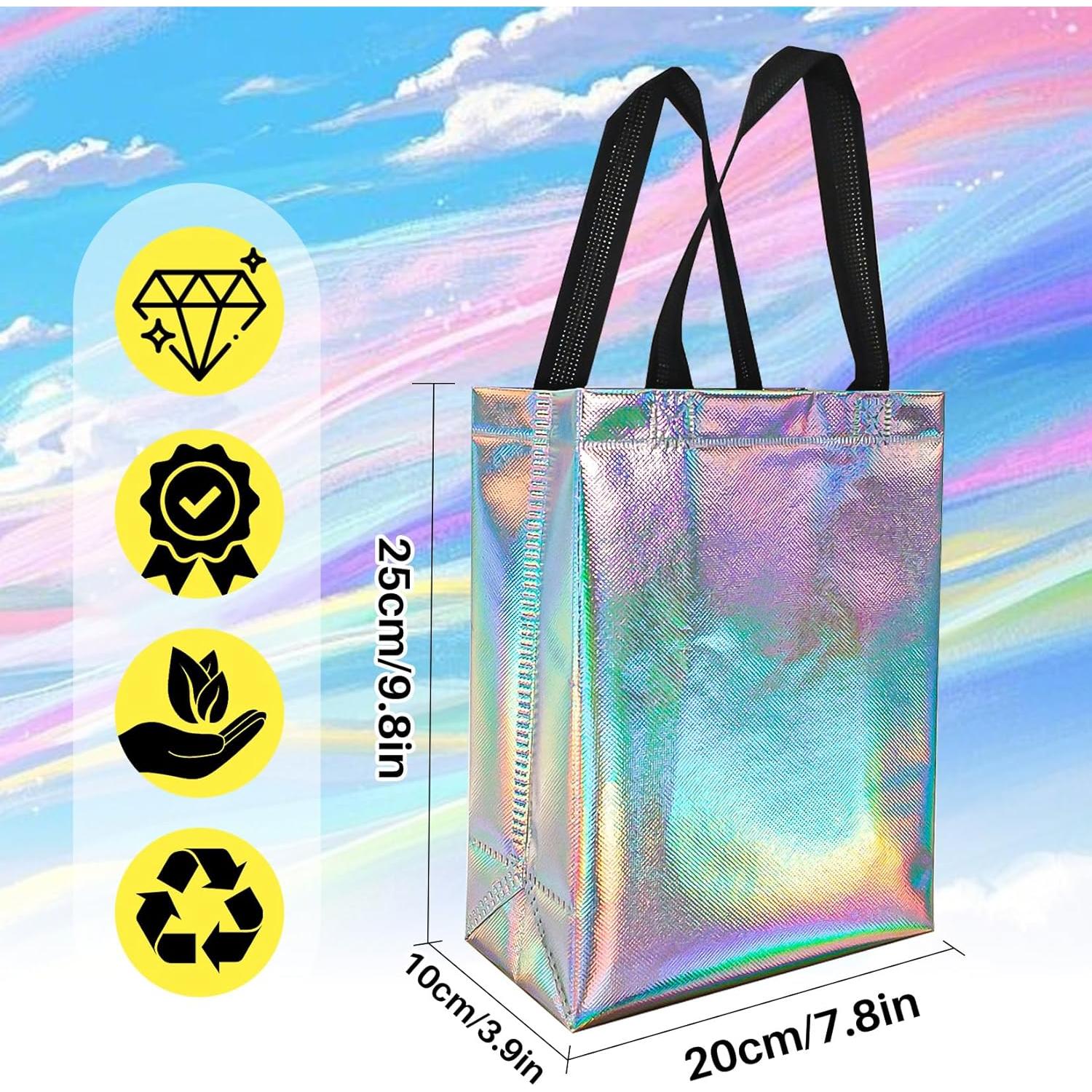 Bolsas de Regalo Iridiscentes MAQIHAN - 9 Piezas Reutilizables