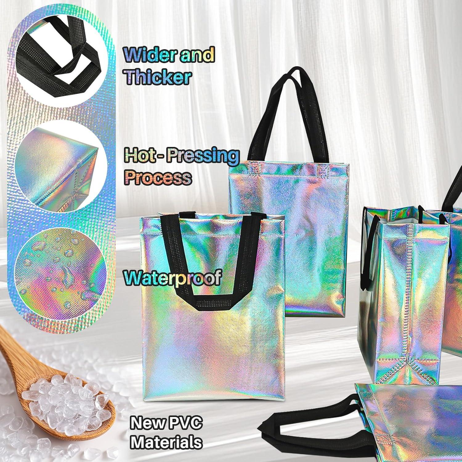 Bolsas de Regalo Iridiscentes MAQIHAN - 9 Piezas Reutilizables