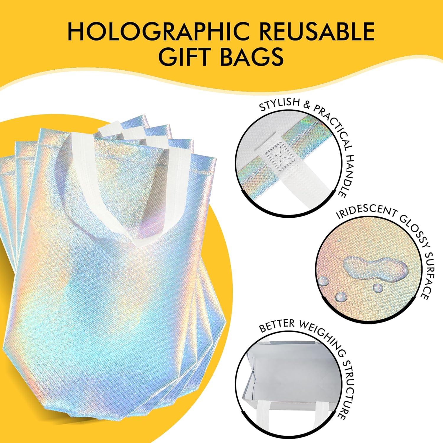 Bolsas de Regalo Iridiscentes RACETOP 15 Pcs 20x10x25 cm