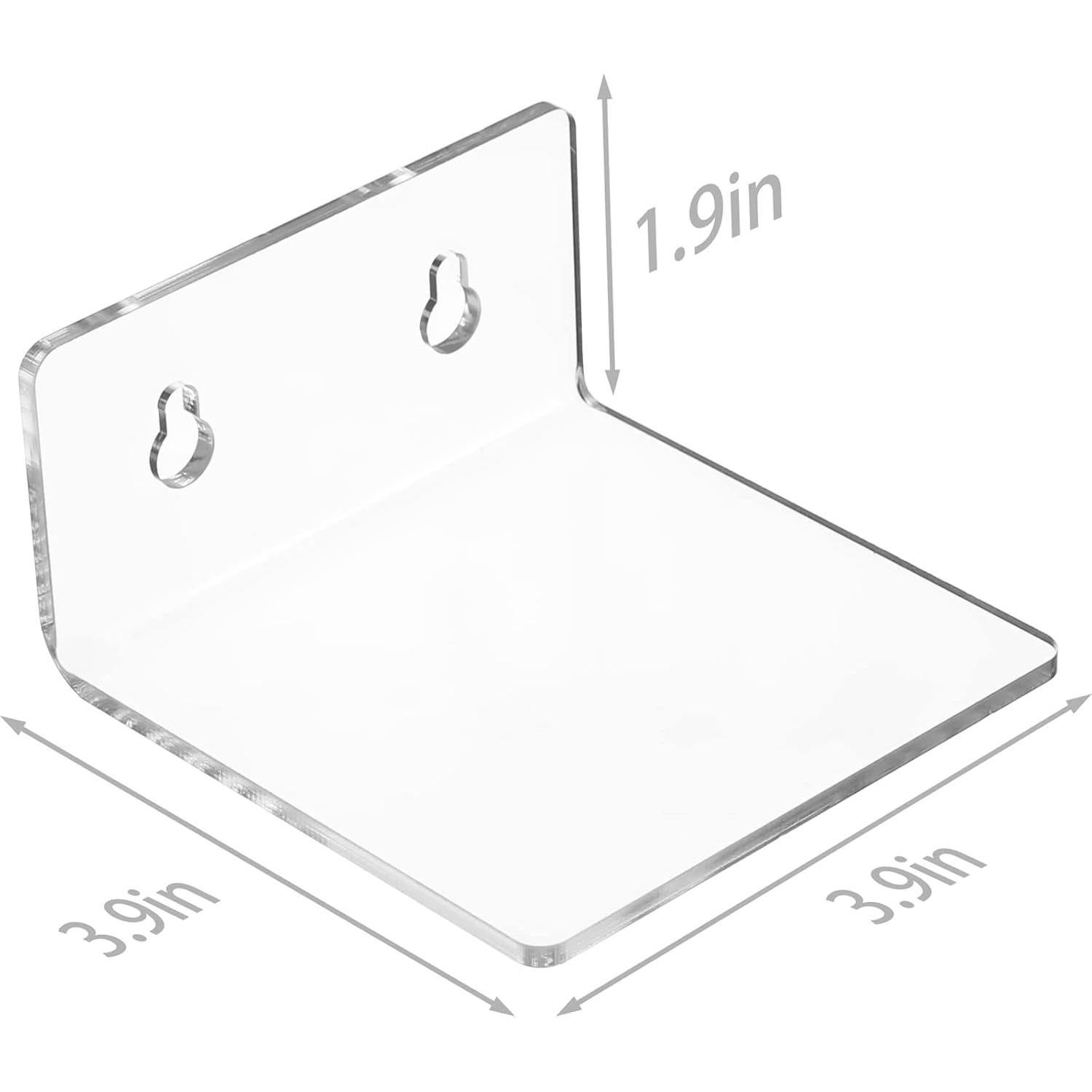 Estantes Flotantes de Acrílico LUOBAO 4 Piezas 9.9 cm