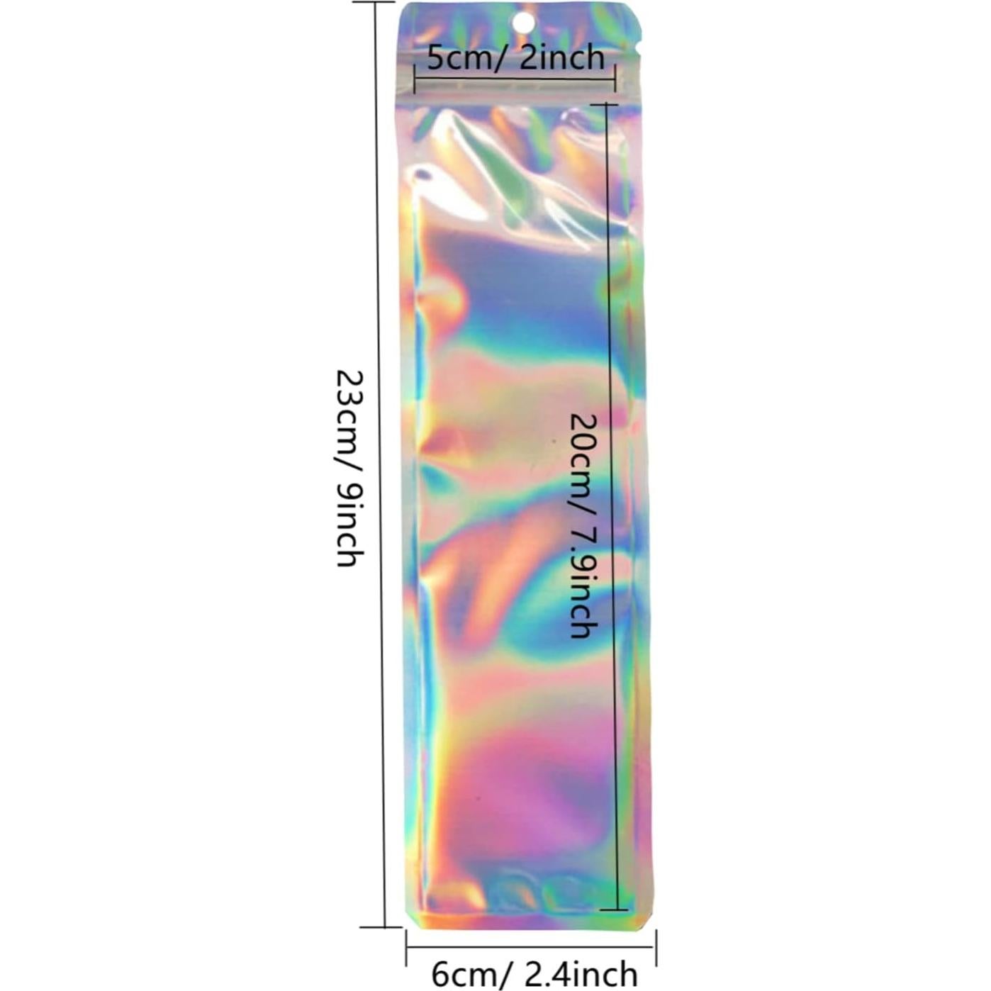 Bolsas Reutilizables Holográficas BOBECI 6x23 cm 100 Unidades