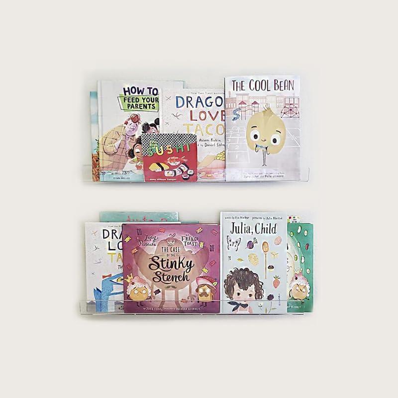 Estantes de Acrílico JDEA Montados en Pared 15.24 cm - 2 Unidades