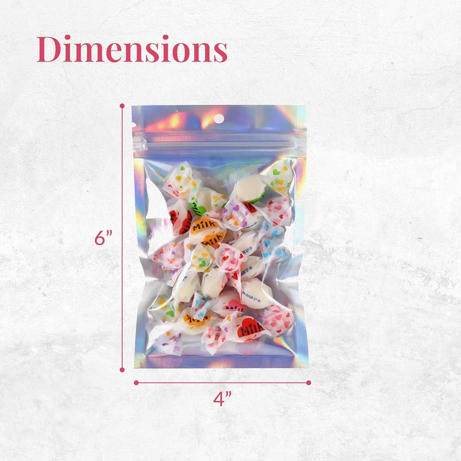 Bolsas Mylar Reutilizables Prestee 100 Piezas 10x15 cm