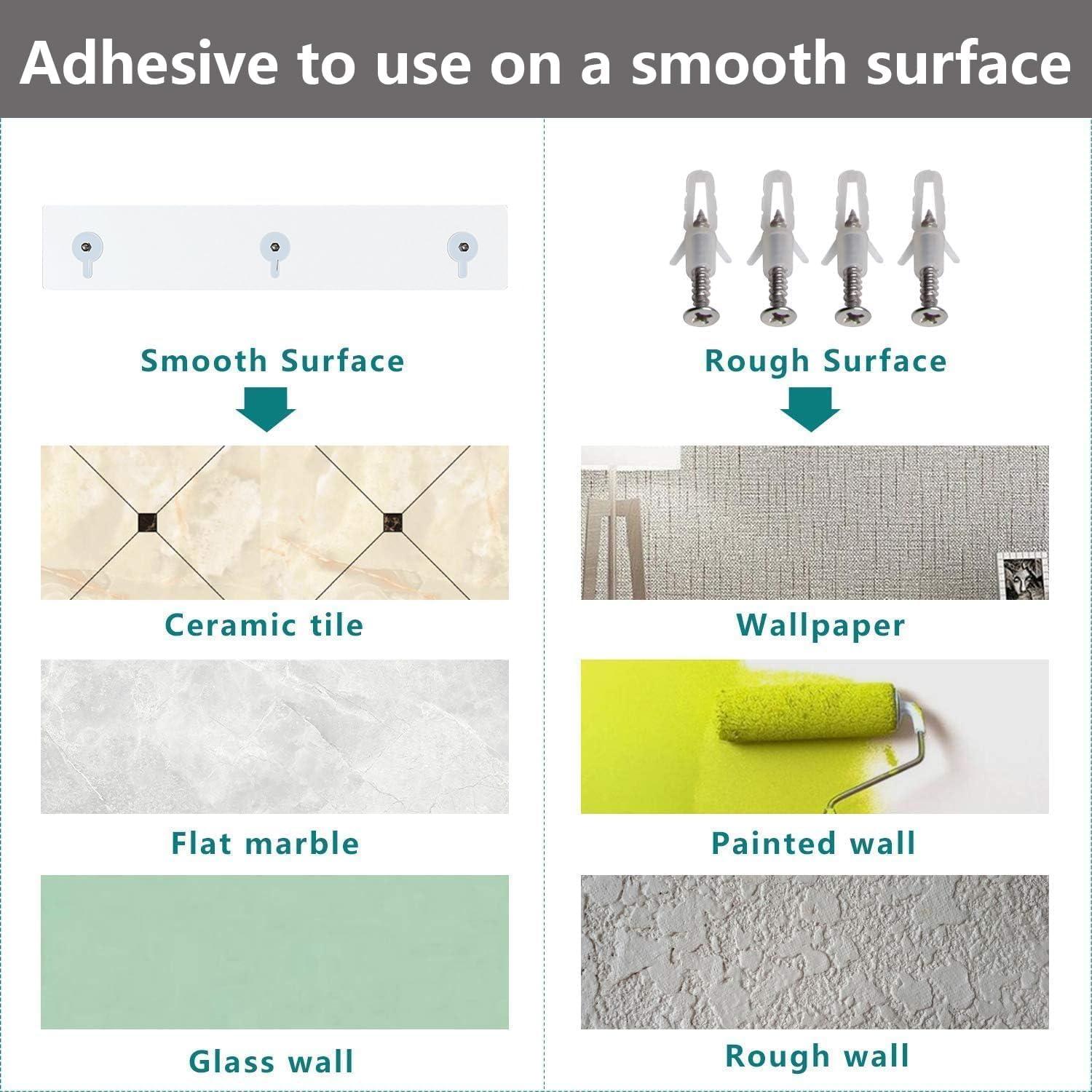 Estantes de Ducha Bakzon de Acrílico Transparente - 2 Piezas