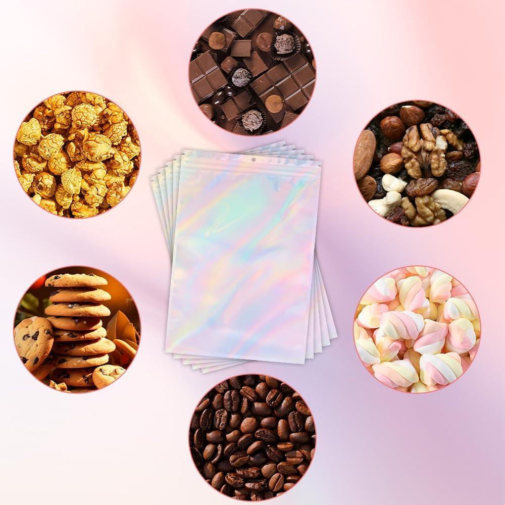 Bolsas de Mylar Reutilizables Vilnadu 15x23 cm Holográficas