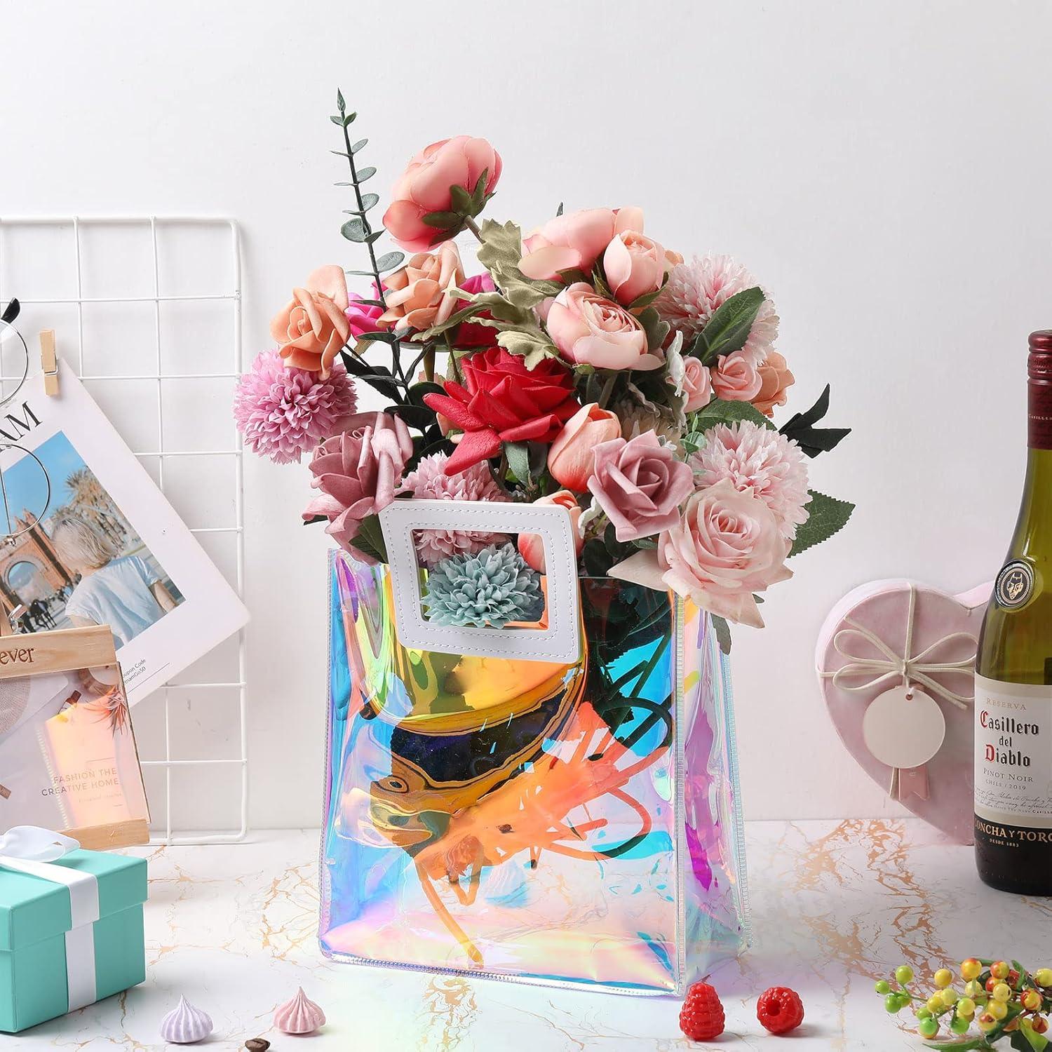 18 Bolsas de Regalo Holográficas Newwiee 20x20cm PVC