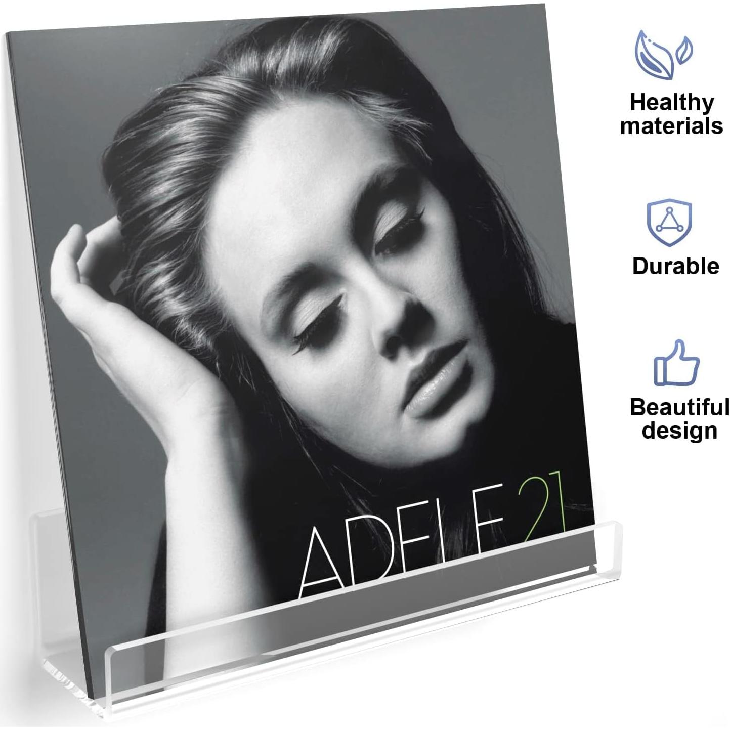 Estante de Pared Acrílico Transparente Laurensory 30 cm - Paquete de 6