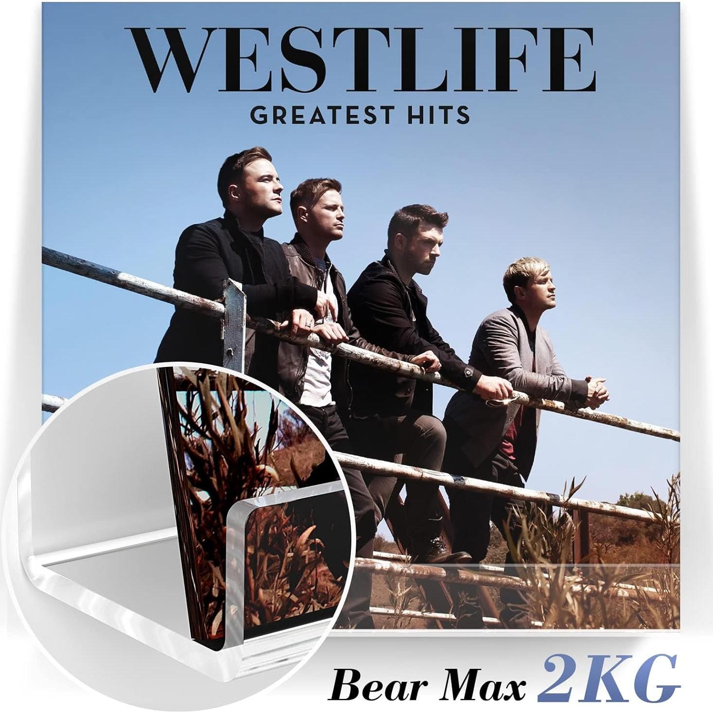 Estante de Pared Acrílico Transparente Laurensory 30 cm - Paquete de 6