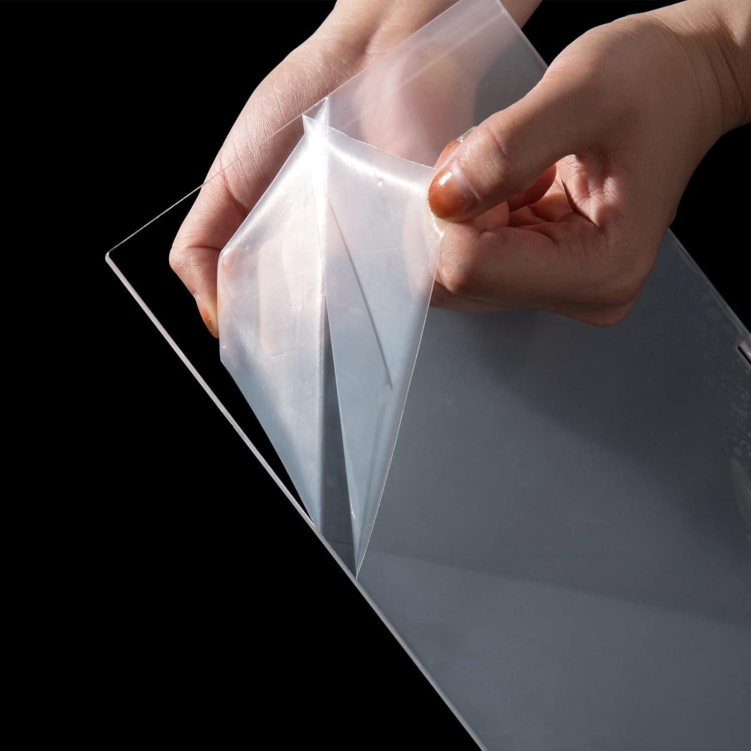 Estante de exhibición acrílico transparente BYCY 2 niveles 30.5x17.5 cm