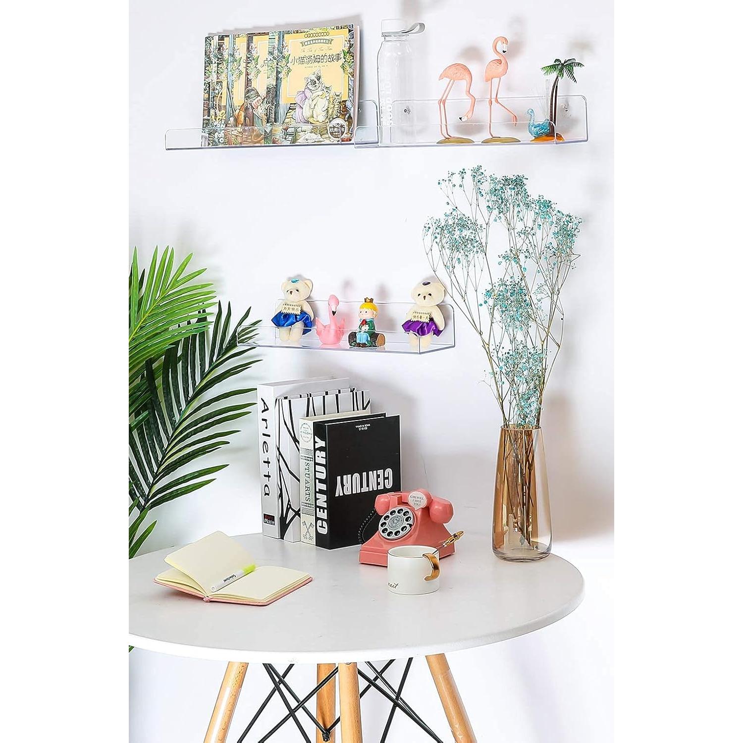 Estantes Flotantes Acrílicos Sooyee 15 Pulgadas - Paquete de 6