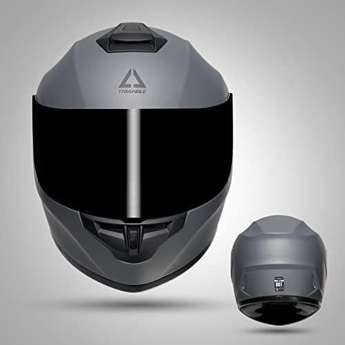 Casco Moto Integral TRIANGLE TFF15-MB-VS Visor Doble