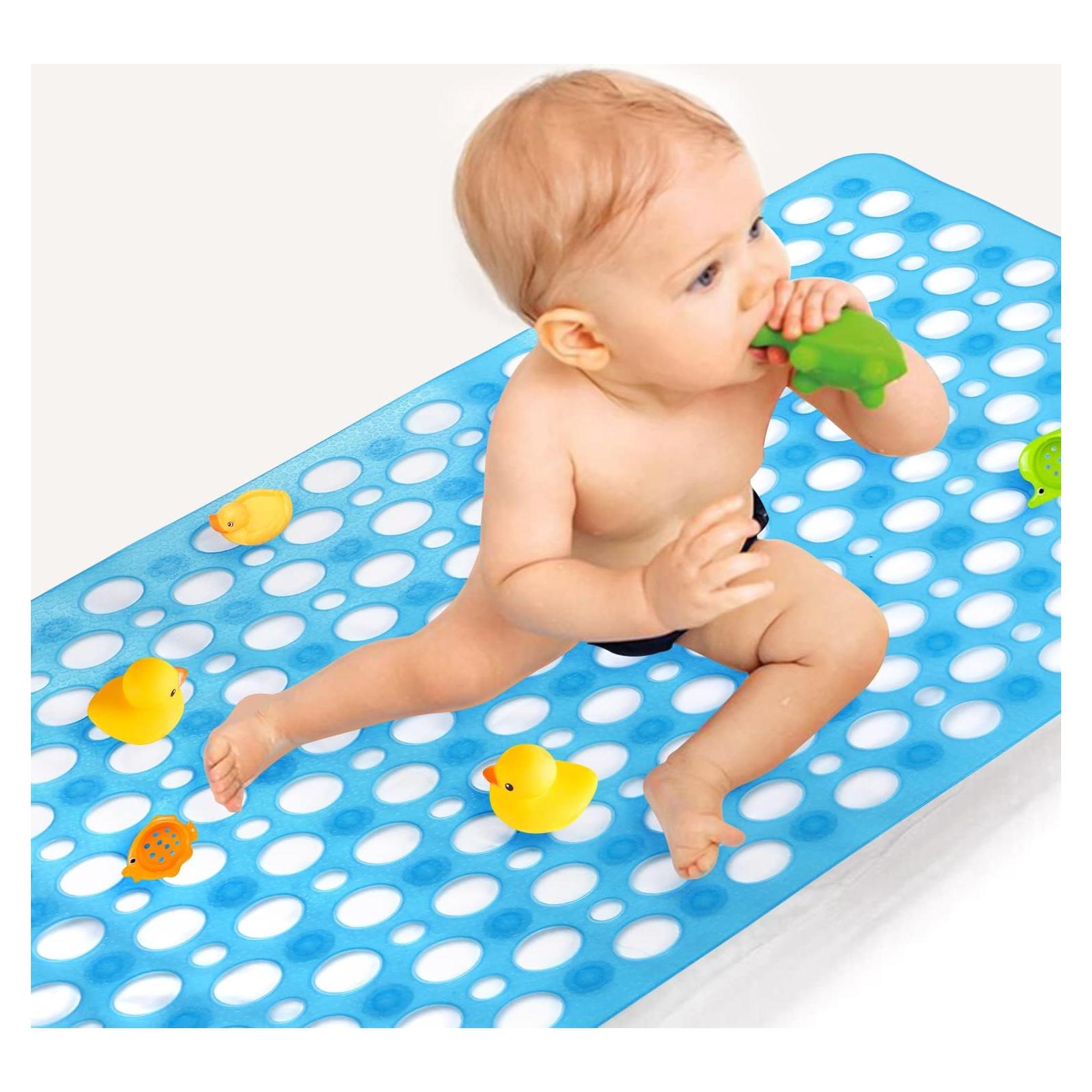 Alfombra de Baño Antideslizante Sheepping 76x43 cm Azul