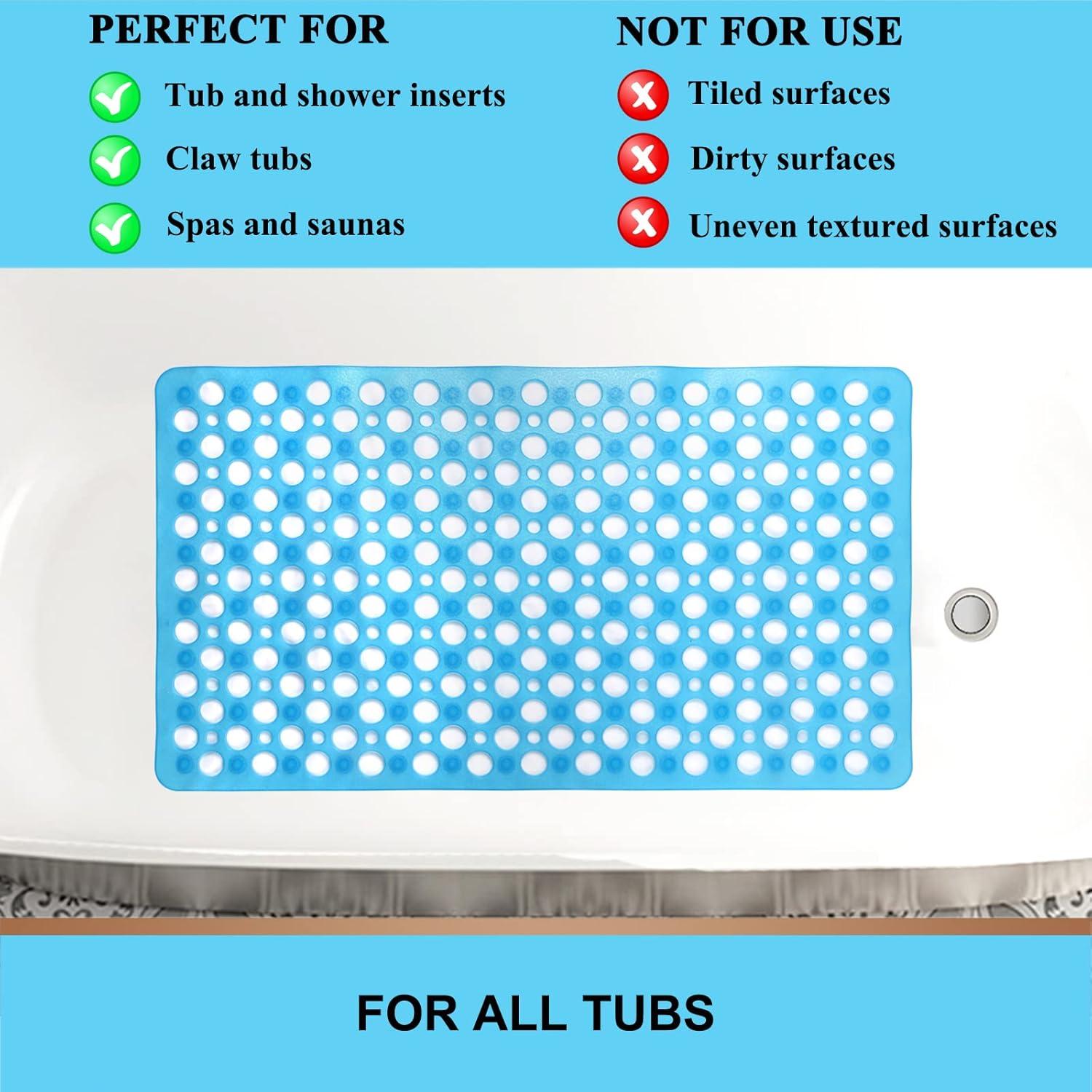 Alfombra de Baño Antideslizante Sheepping 76x43 cm Azul