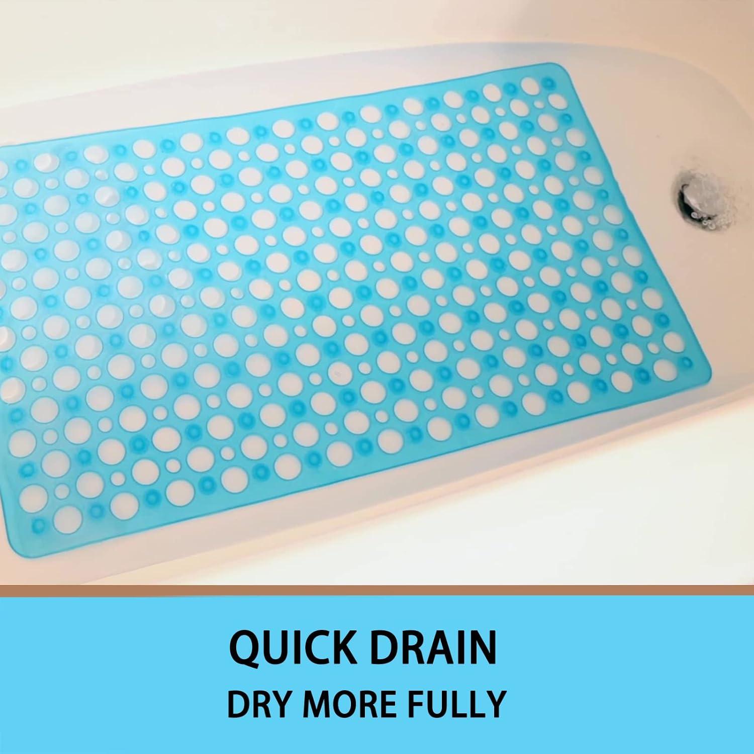 Alfombra de Baño Antideslizante Sheepping 76x43 cm Azul