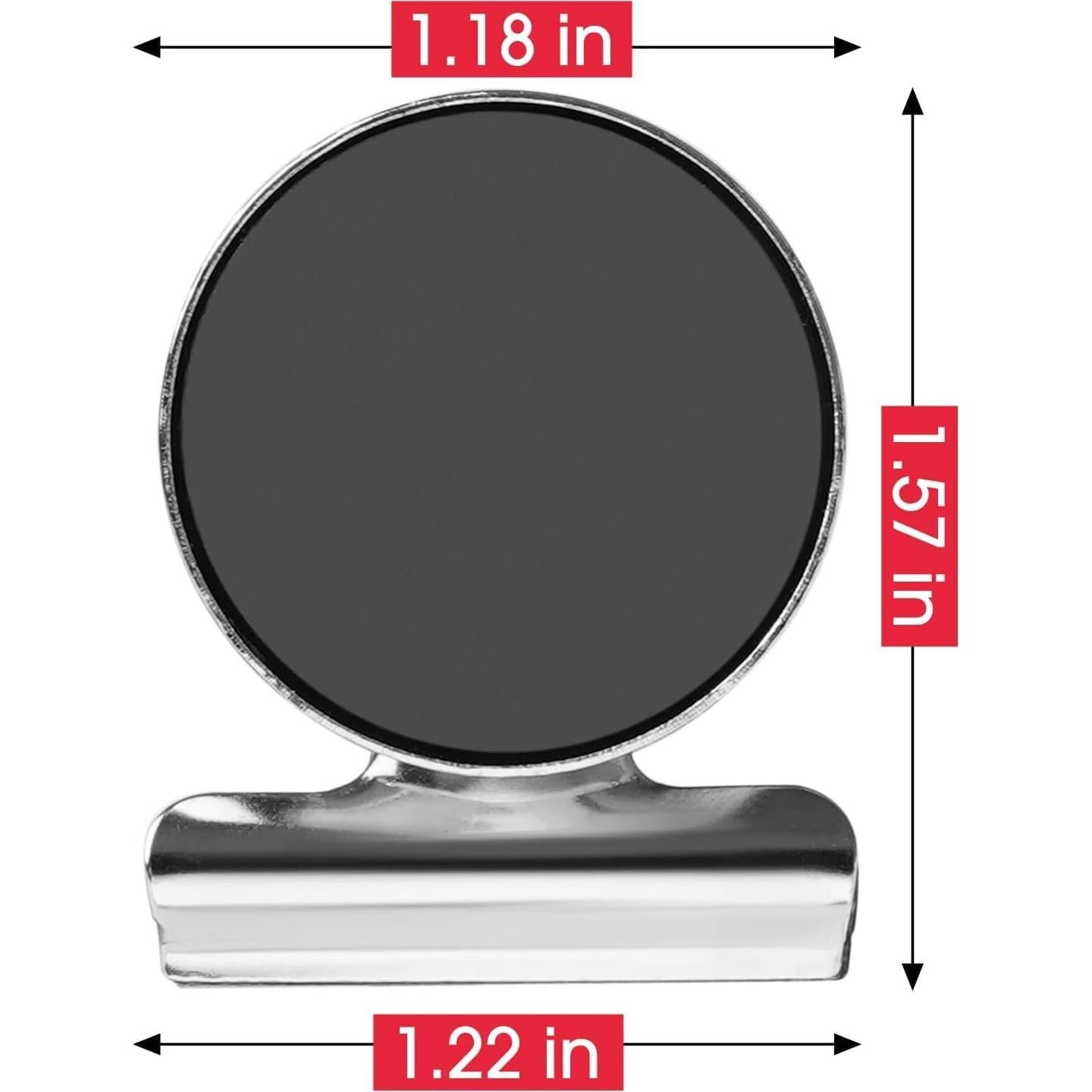 Clips Magnéticos VNDUEEY 12 Paquete para Nevera y Oficina