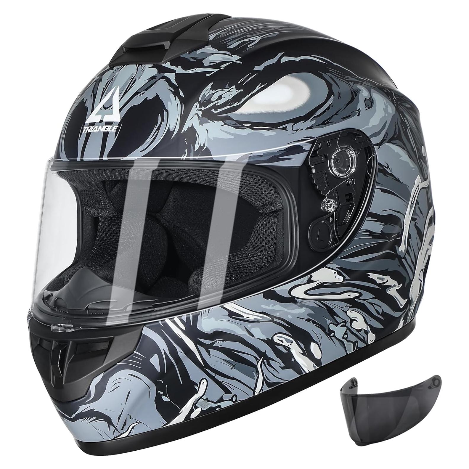 Casco Integral TRIANGLE TFF15-MB-VS Gris Mediano DOT