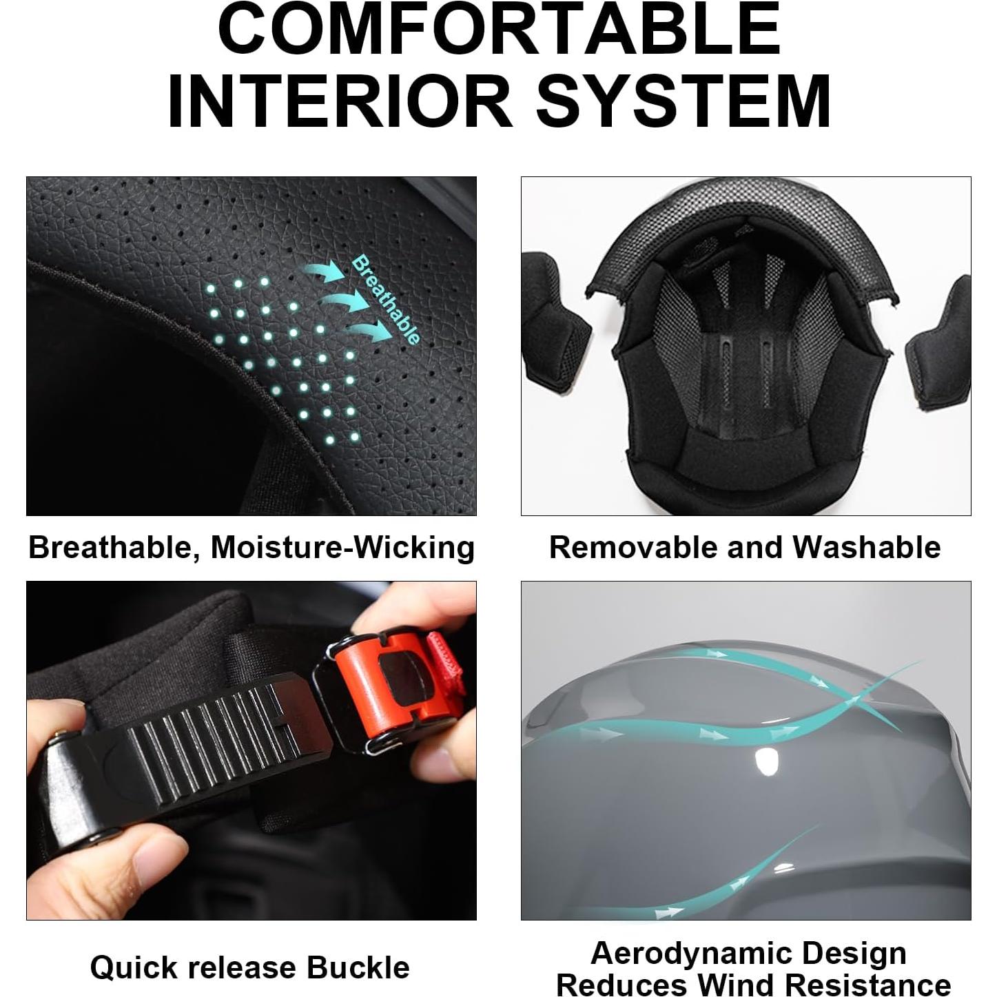 Casco Moto Integral TRIANGLE TFF15-MB-VS Visor Doble