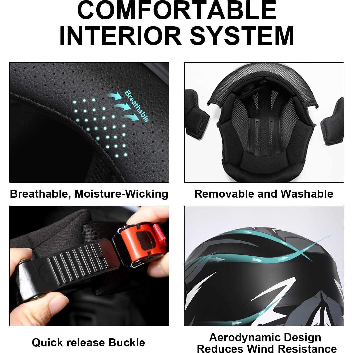 Casco Integral TRIANGLE TFF15 Doble Visera y Ventilación