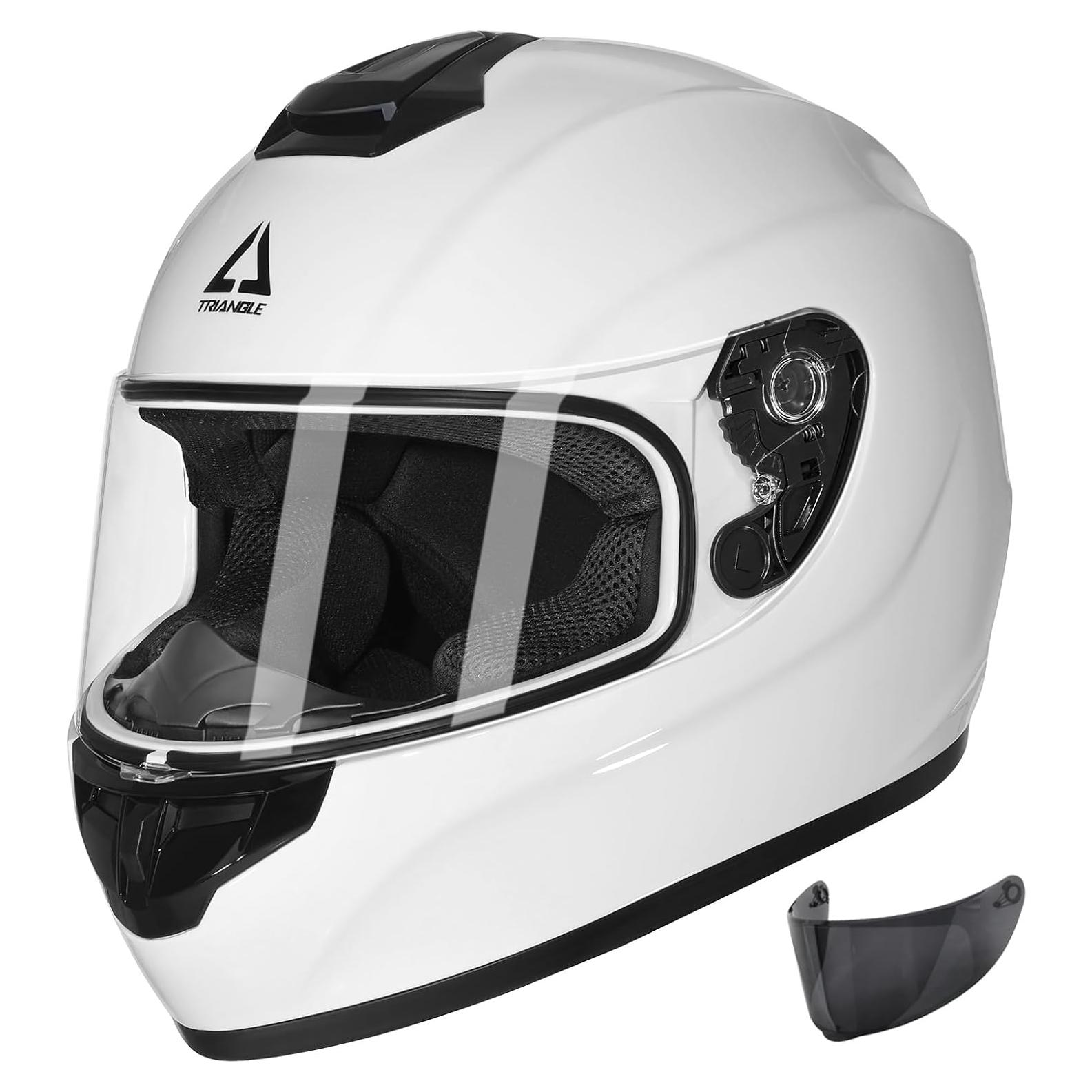 Casco Integral TRIANGLE TFF15-MB-VS Blanco Ajustable