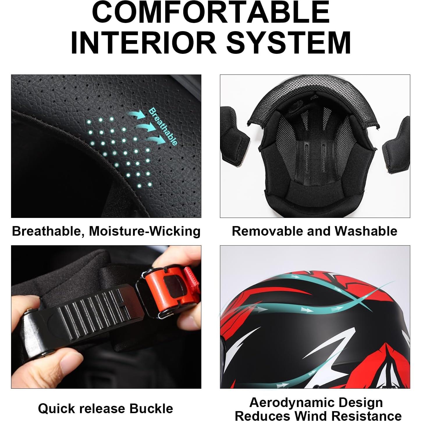 Casco Moto Integral TRIANGLE TFF15 Visor Doble